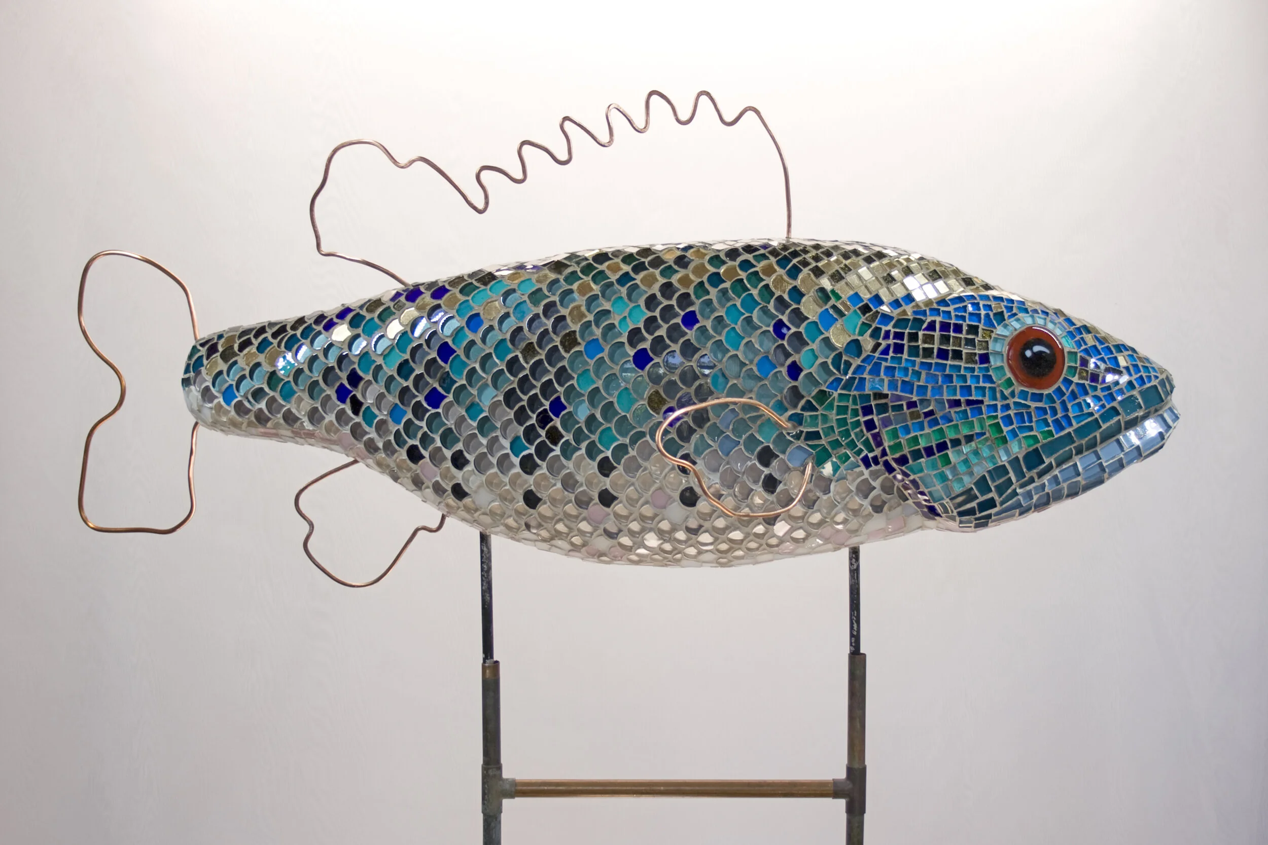 ©2021, Dale R. Molnar, Coosa. 3D glass tesserae mosaic, $6700.