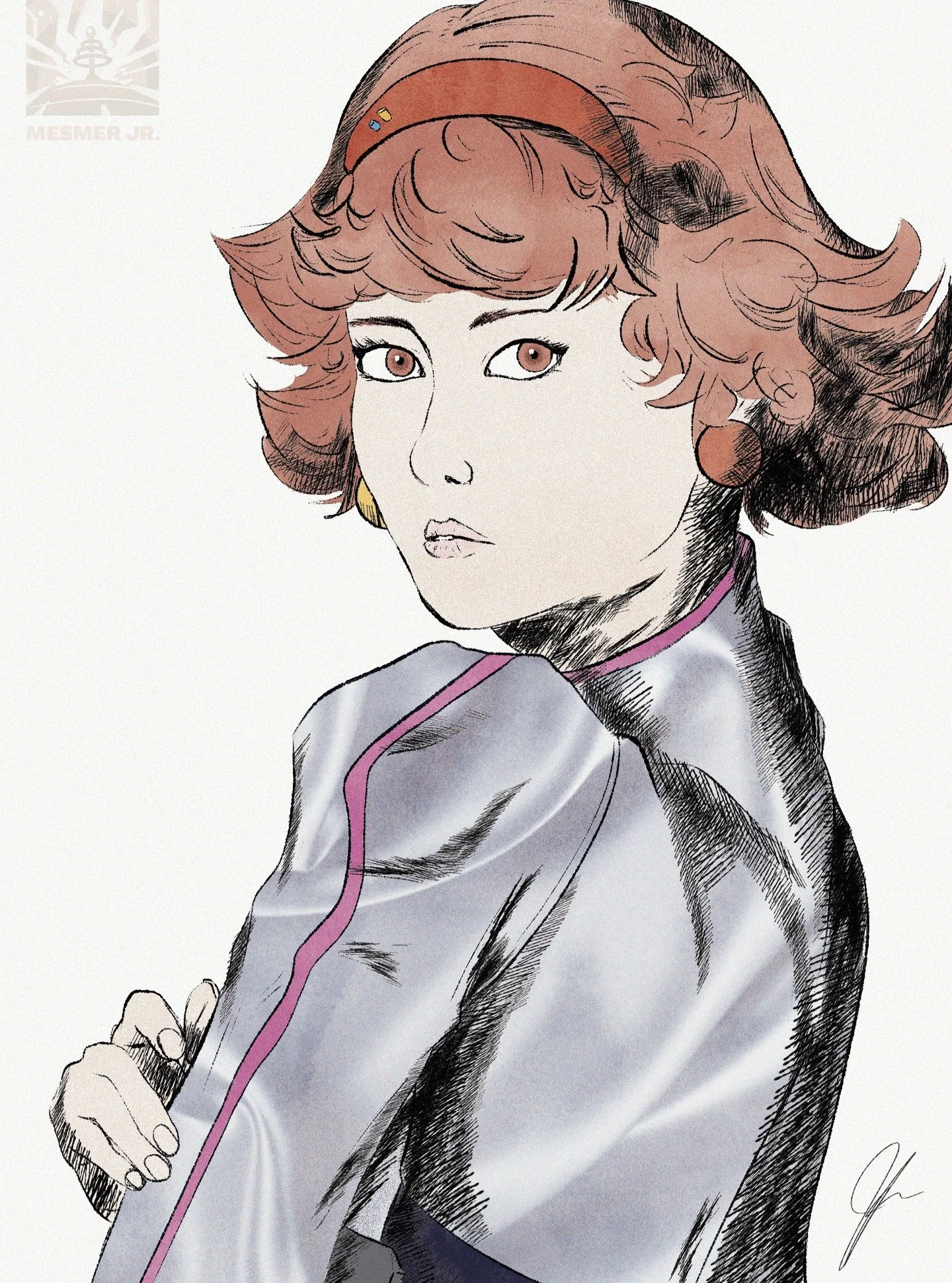 I am a Mesmer Jr. fan account now I love her so much; here's a portrait style drawing I made of her

Also Instagram's cropping sucks so much ass

@reverse_1999_official #reverse1999 #reverse1999fanart #fanart #mesmerjr #genesisjames