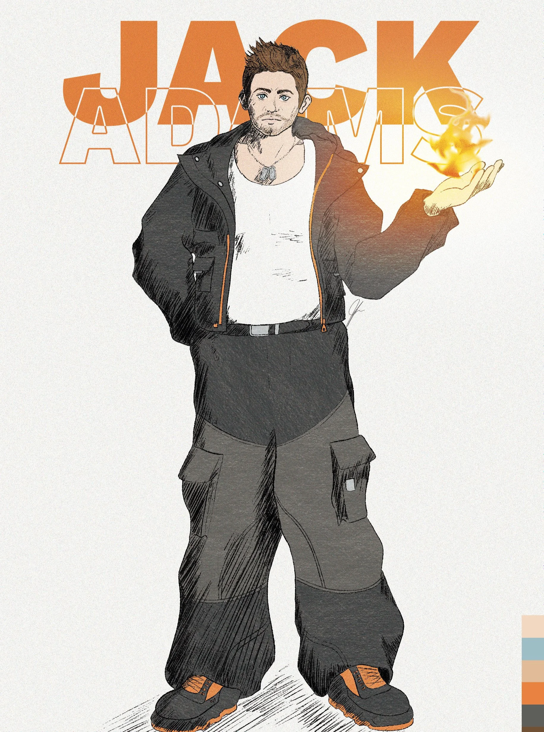 My secondary protagonist for my IcarusCode universe! Check out his lore below, or check the link in my bio to go to my website and see all the other worldbuilding!

Age: 45 / Gender: Male / D.o.B: Unknown

A commanding officer in Novuso Fin&eacute;&r