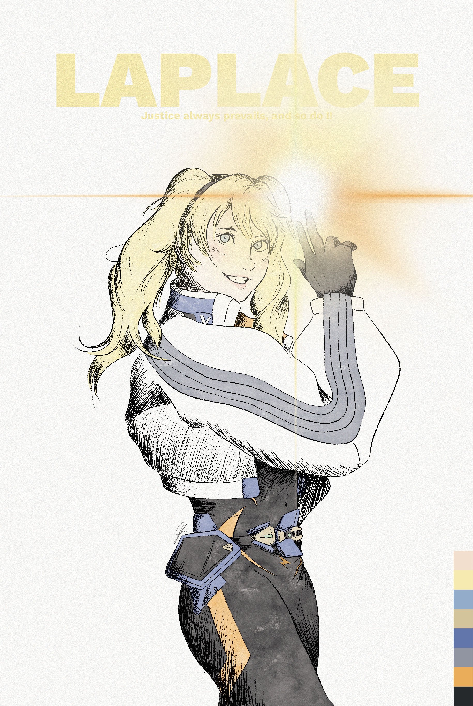 Fan art of Laplace from the game Goddess of Victory: NIKKE..