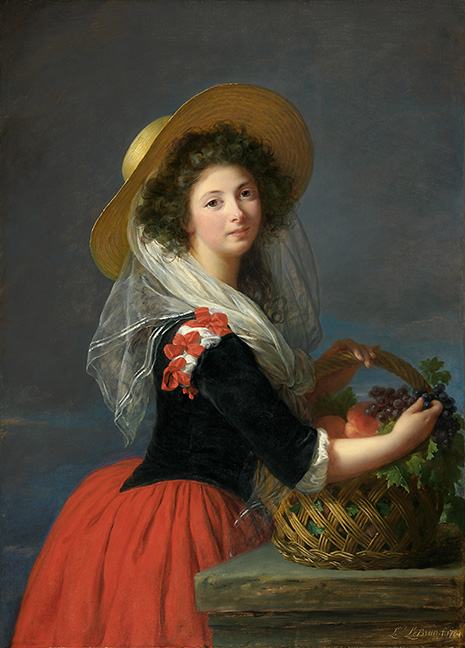Elisabeth-Louise Vigée Le Brun, French (1755-1842). Portrait of Marie-Gabrielle de Gramont, Comtesse de Caderousse , 1784. Oil on wood panel, 41 3/8 x 29 7/8 inches (105.1 x 75.9 cm). The Nelson-Atkins Museum of Art, Kansas City, Missouri. Purchase: William Rockhill Nelson Trust, 86-20.