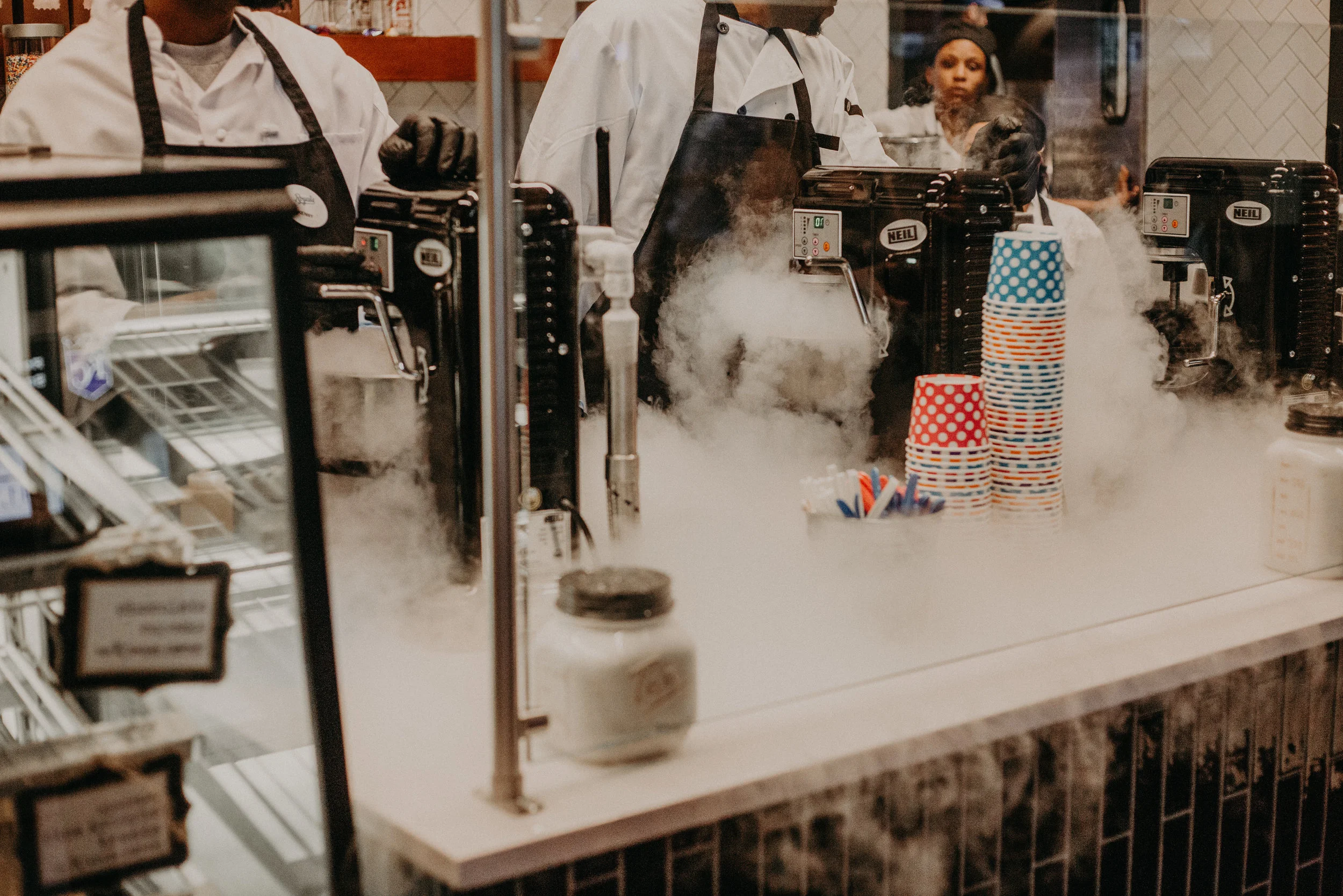 Nitro ice cream at The KC Baking Company