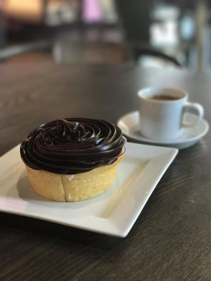 Decadent's chocolate iced cinnamon roll. Photo courtesy of Decadent