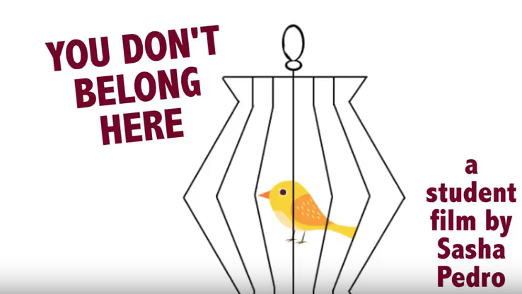 "You Don't Belong Here" - a student film by Sasha Pedro featuring an interview with Saraswathi Jones