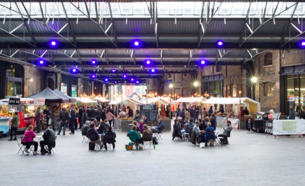 Christmas market at Canopy Market, King's Cross