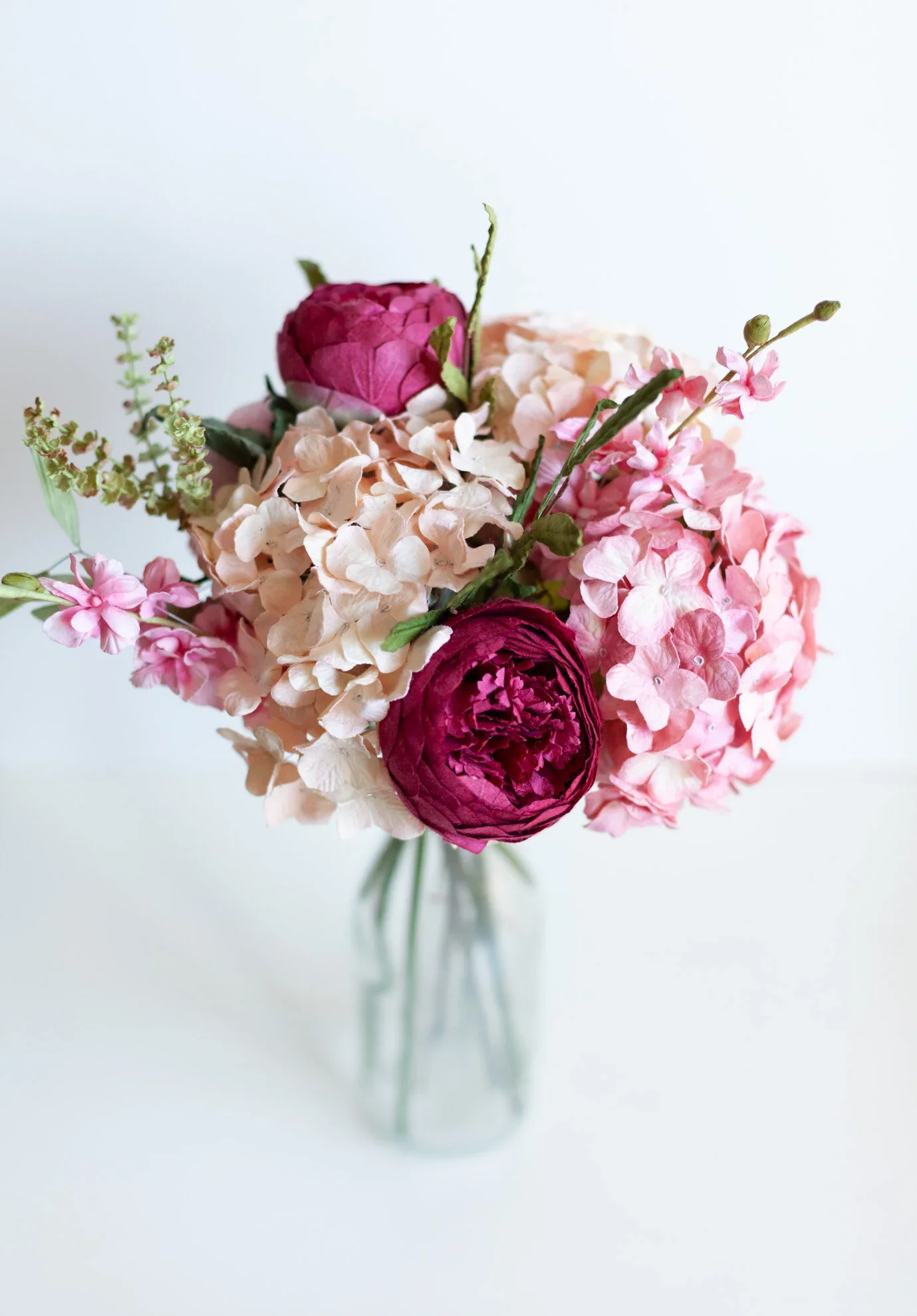 Paper Flower Mixed Pink Bouquet