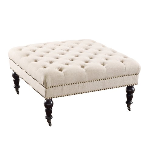 Willa Linen Ottoman