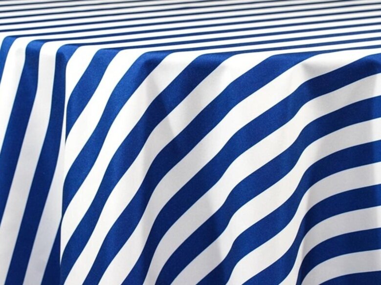Blue and White Stripe