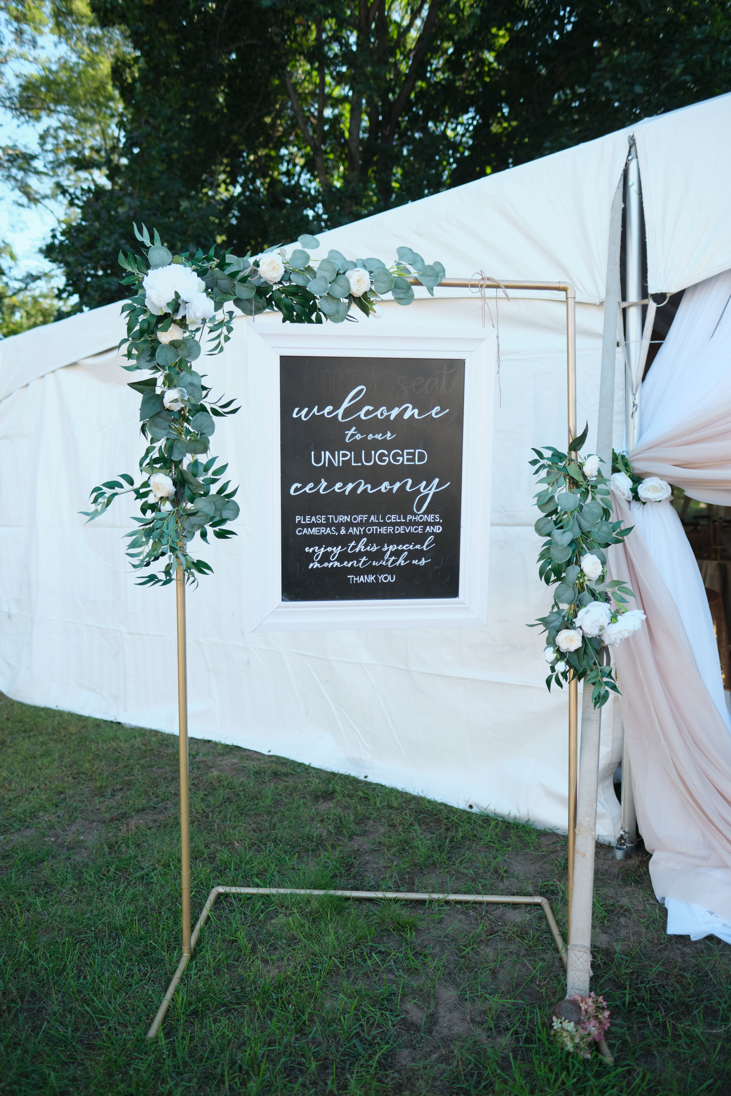 Ceremony Welcome Sign