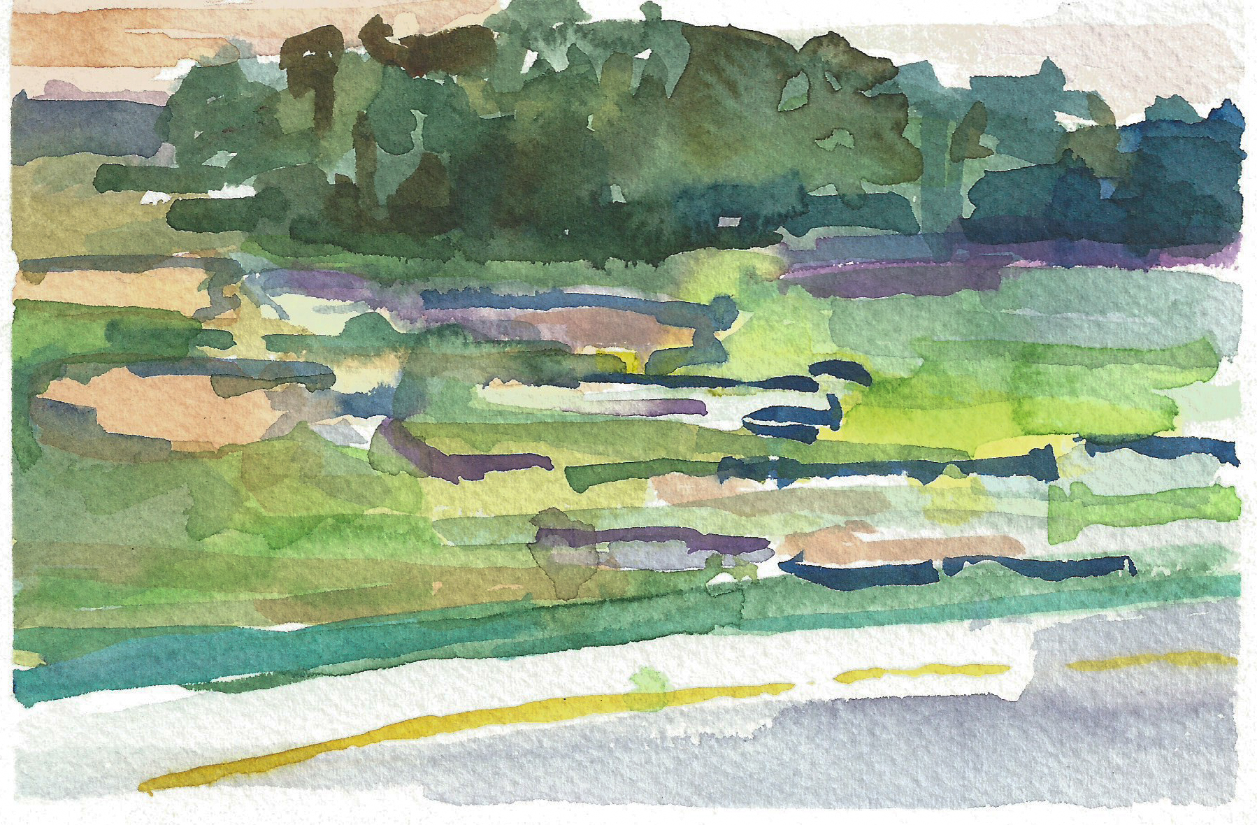 From the Storm Wall | 4" x 6" | Watercolor on Paper | 2018