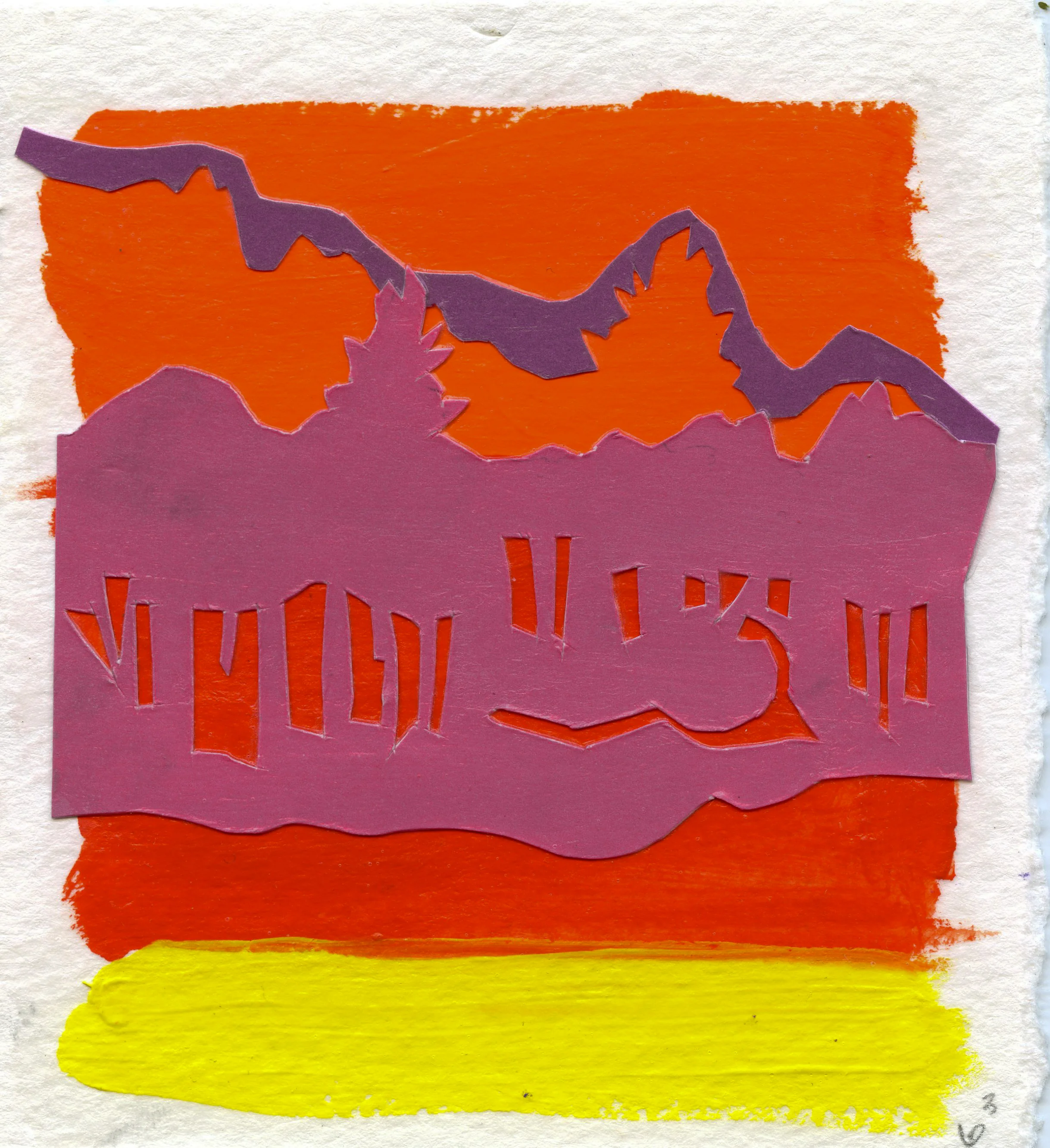 Paper Cut 6.3 | 4.5" x 4" | Mixed Media | 2018