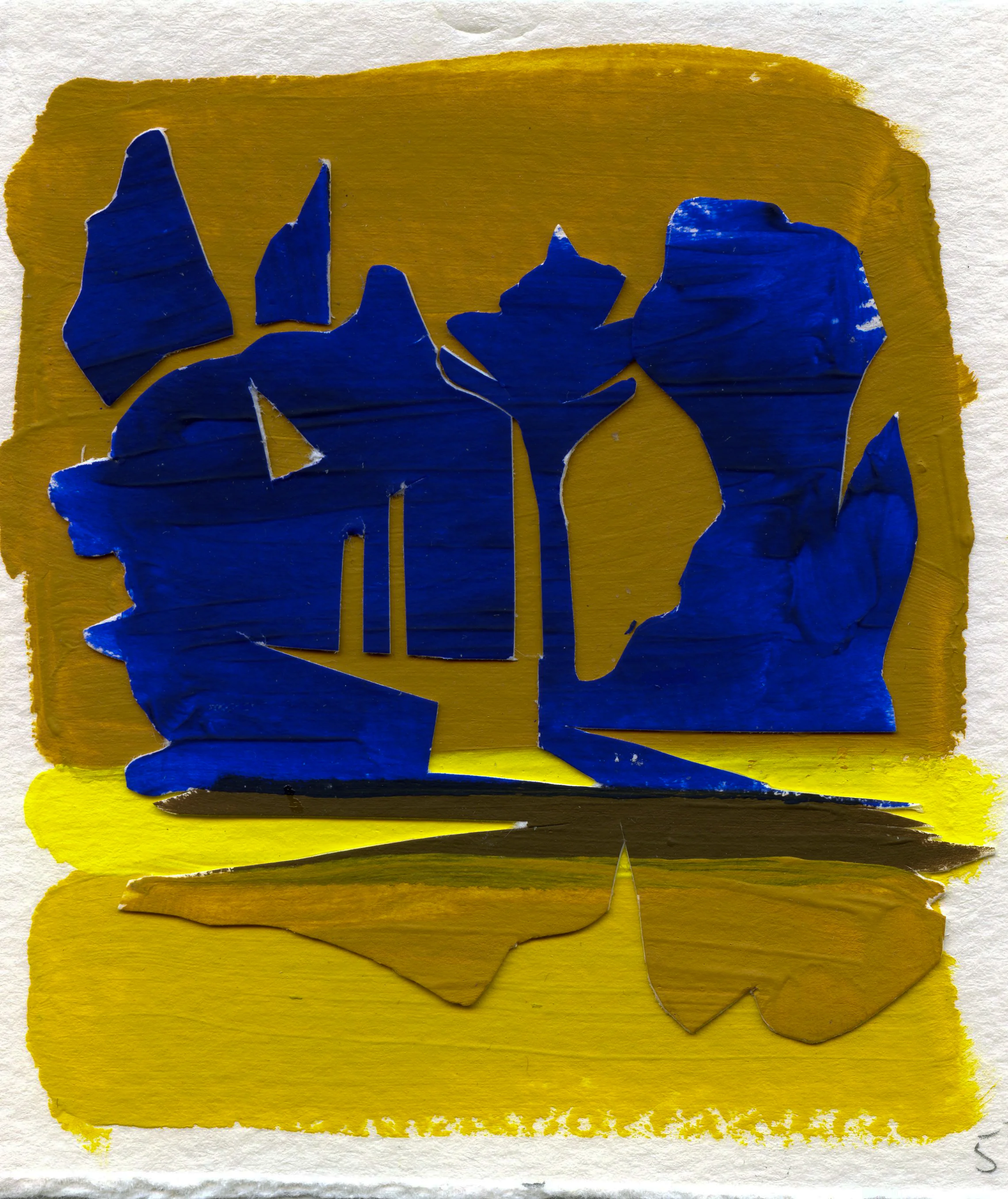 Paper Cut 5.2 | 4.5" x 4" | Mixed Media | 2018