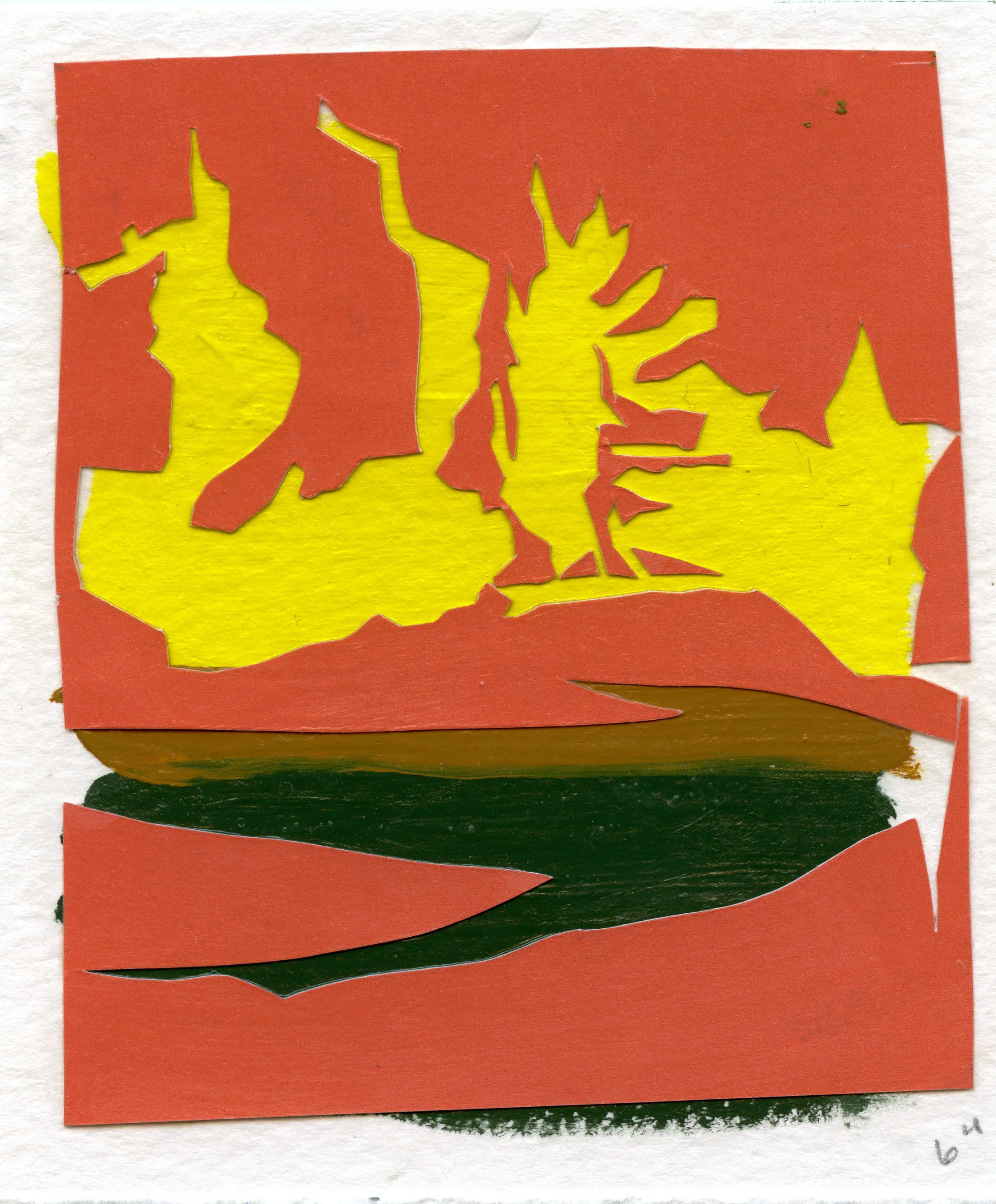 Paper Cut 6.4 | 4.5" x 4" | Mixed Media | 2018