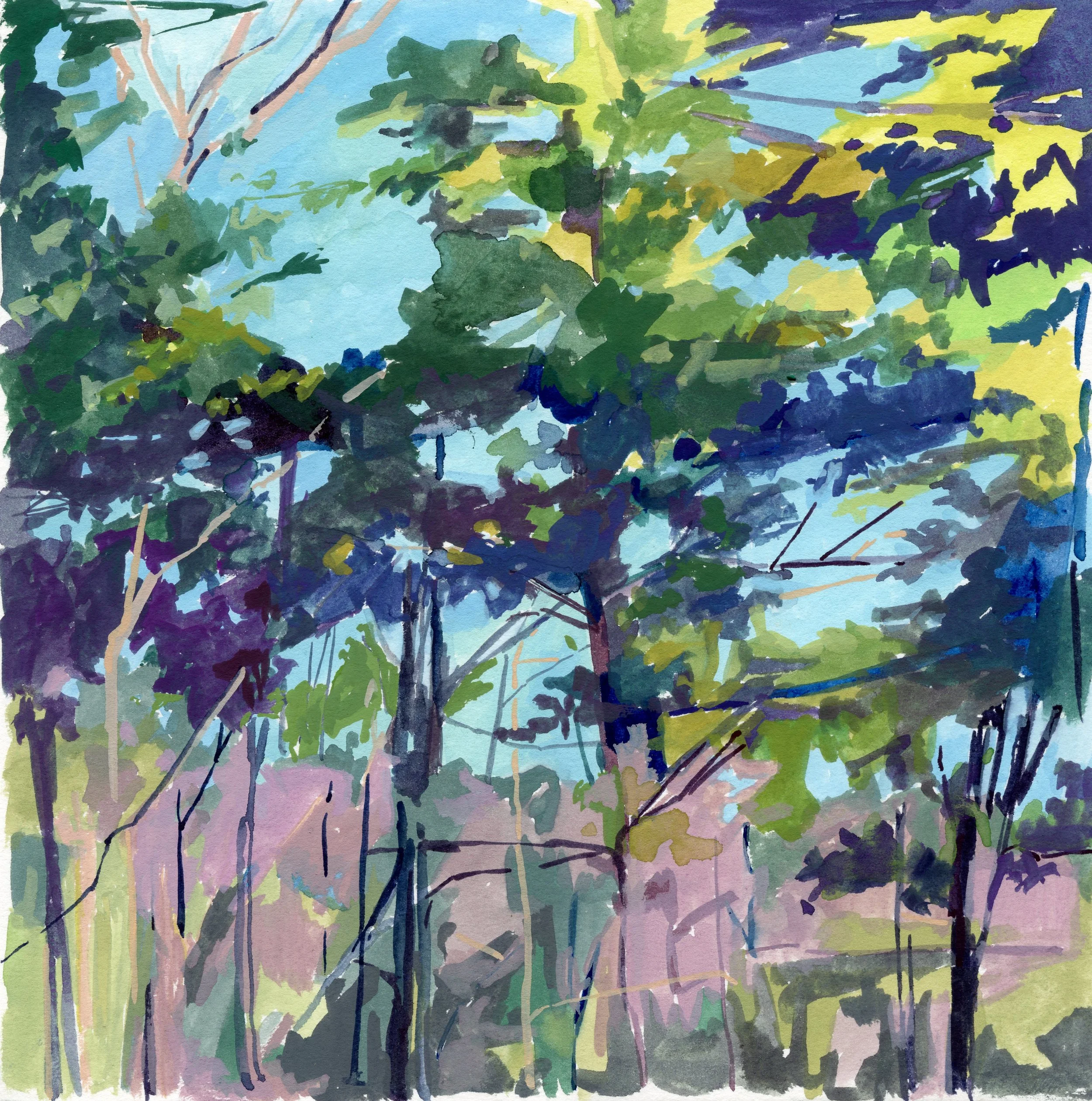 Shelter | 8” x 8” | Gouache on Arches | 2019