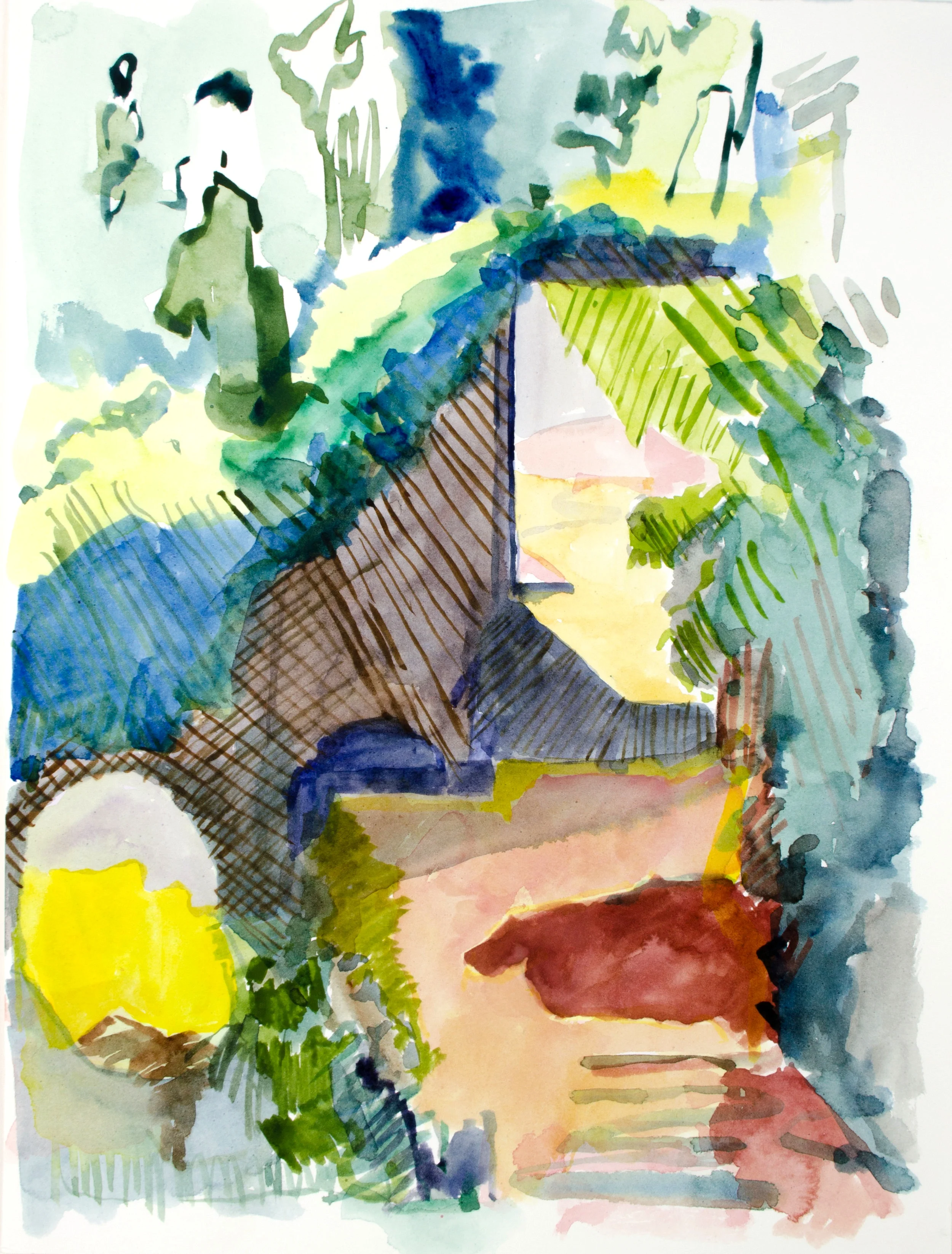 Church's Vineyard | 16" x 12" | Watercolor on Paper | 2018