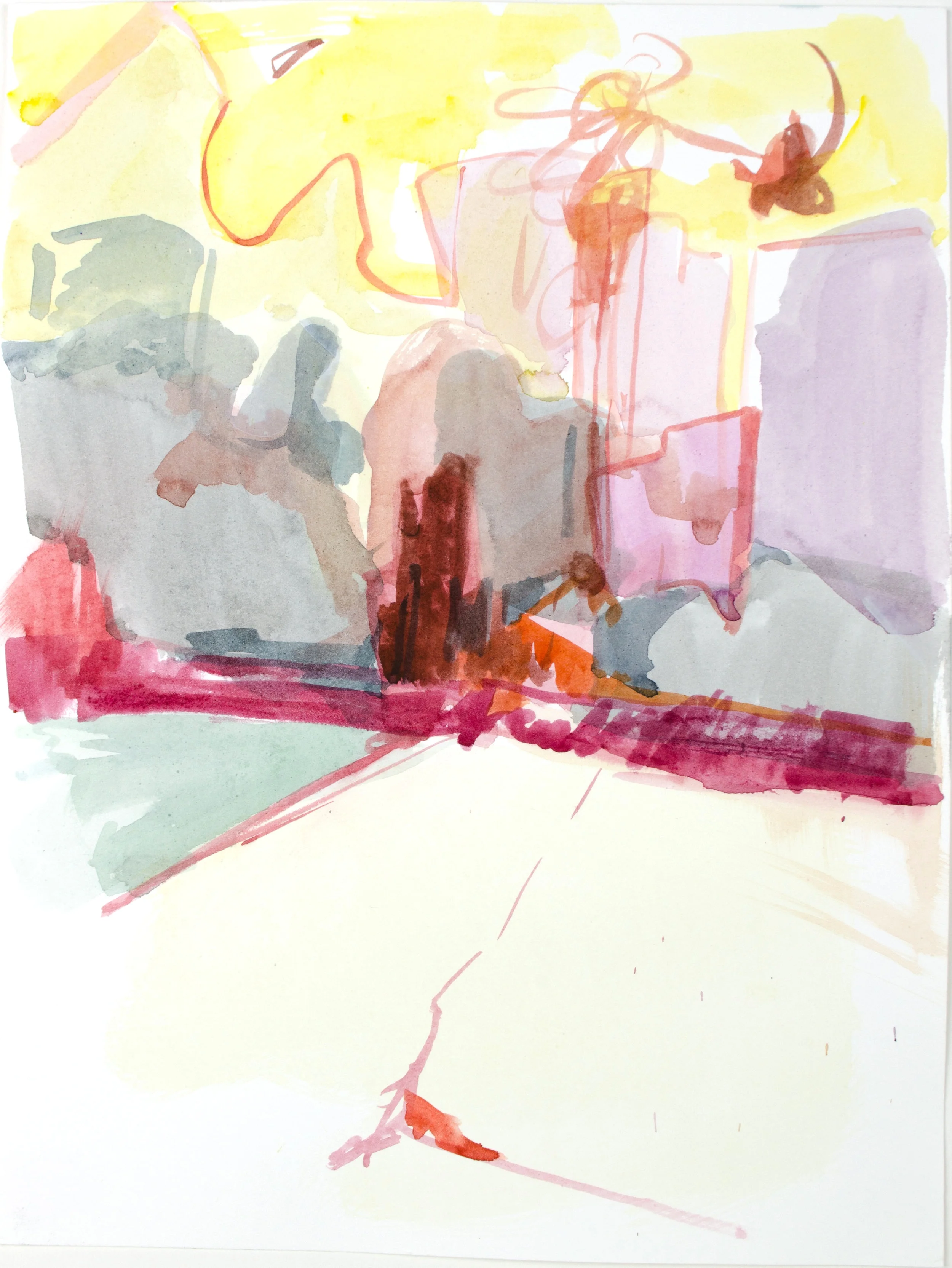 Remembering Italy | 16" x 12" | Watercolor on Paper | 2018