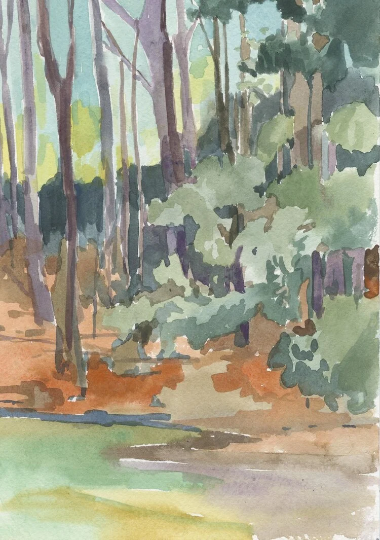 Dusk | 10" x 7" | Gouache on Paper | 2020