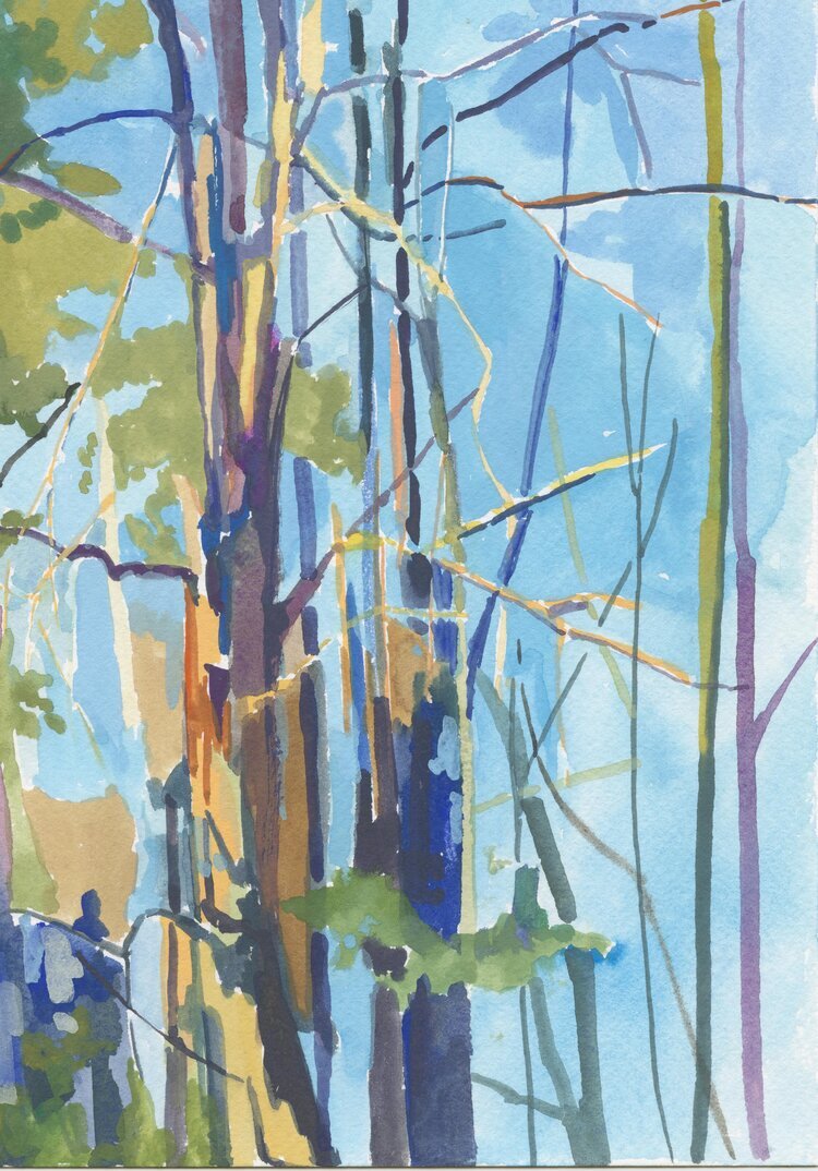Heightened | 10" x 7" | Gouache on Paper | 2020