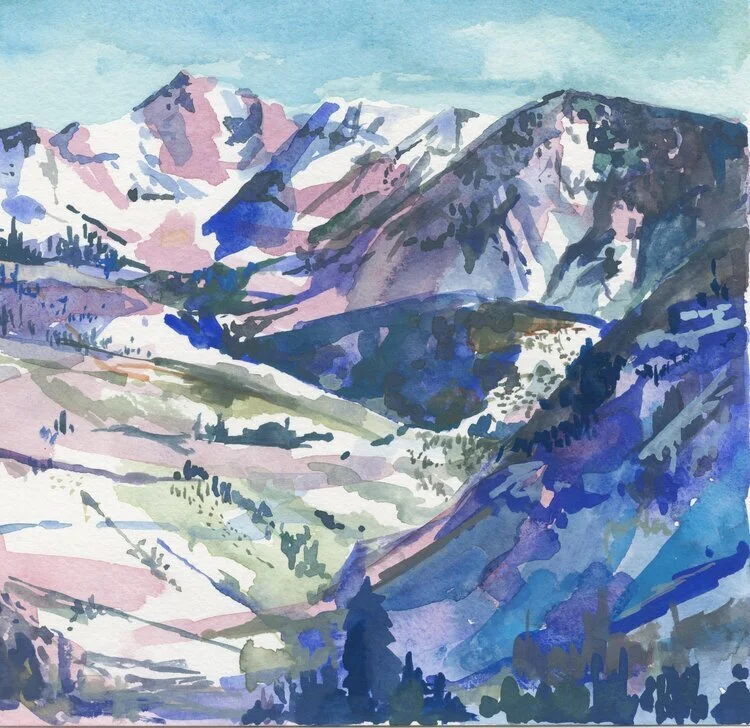 Basin | 8" x 8" | Gouache on Paper | 2020