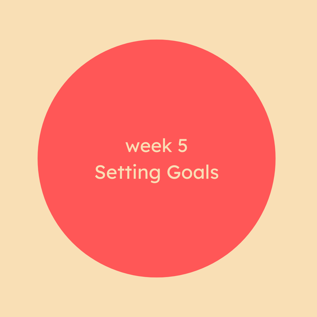 Week 7: Goals