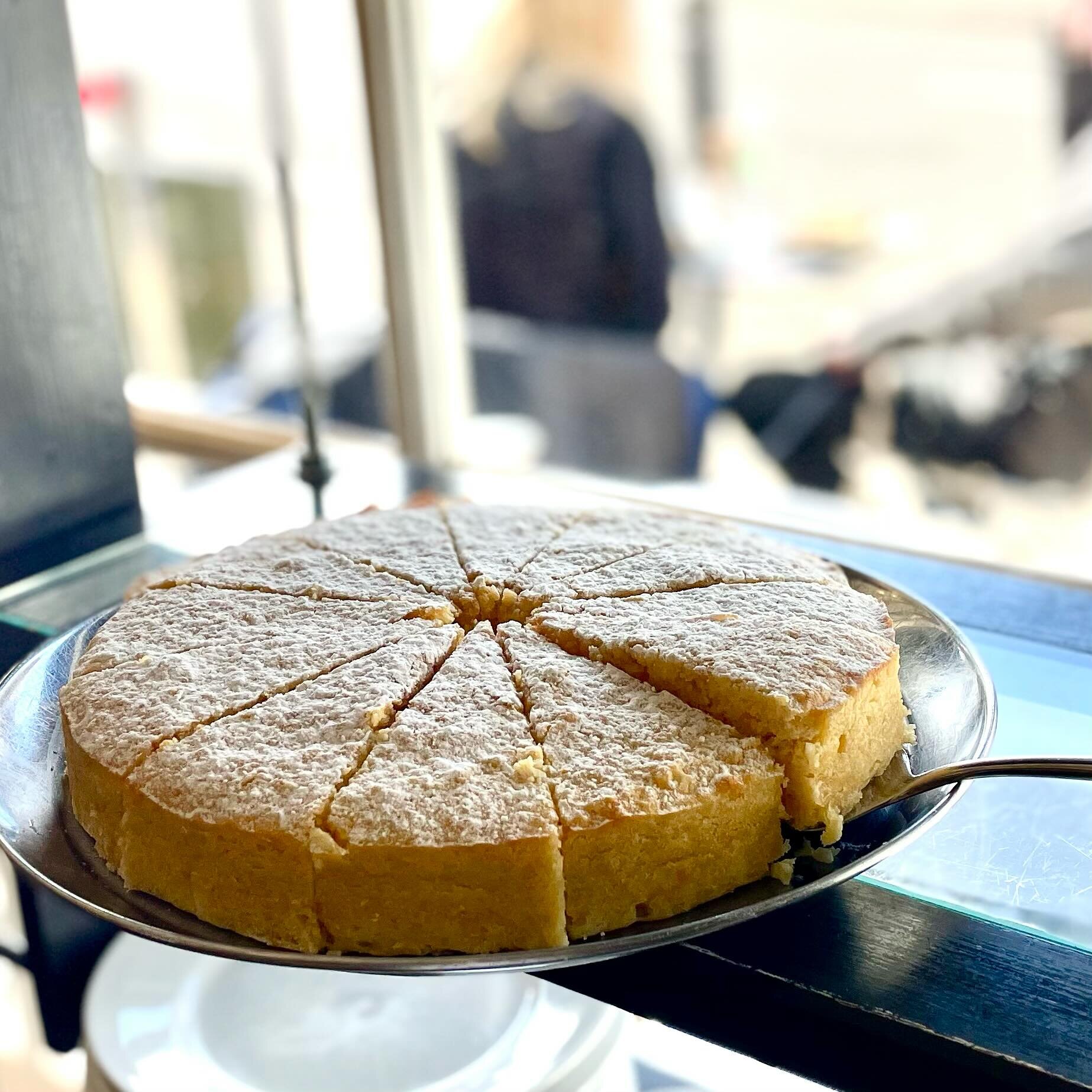 Lemon, ricotta &amp; almond cheesecake on our counter now! And it happens to be gluten free 😃