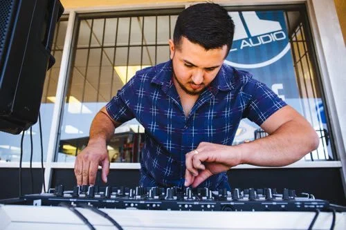 DJ at San Diego Car Stereo Grand Opening