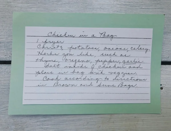 My paternal grandmother's recipe.