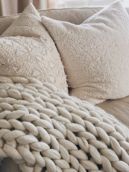 blanket + pillows