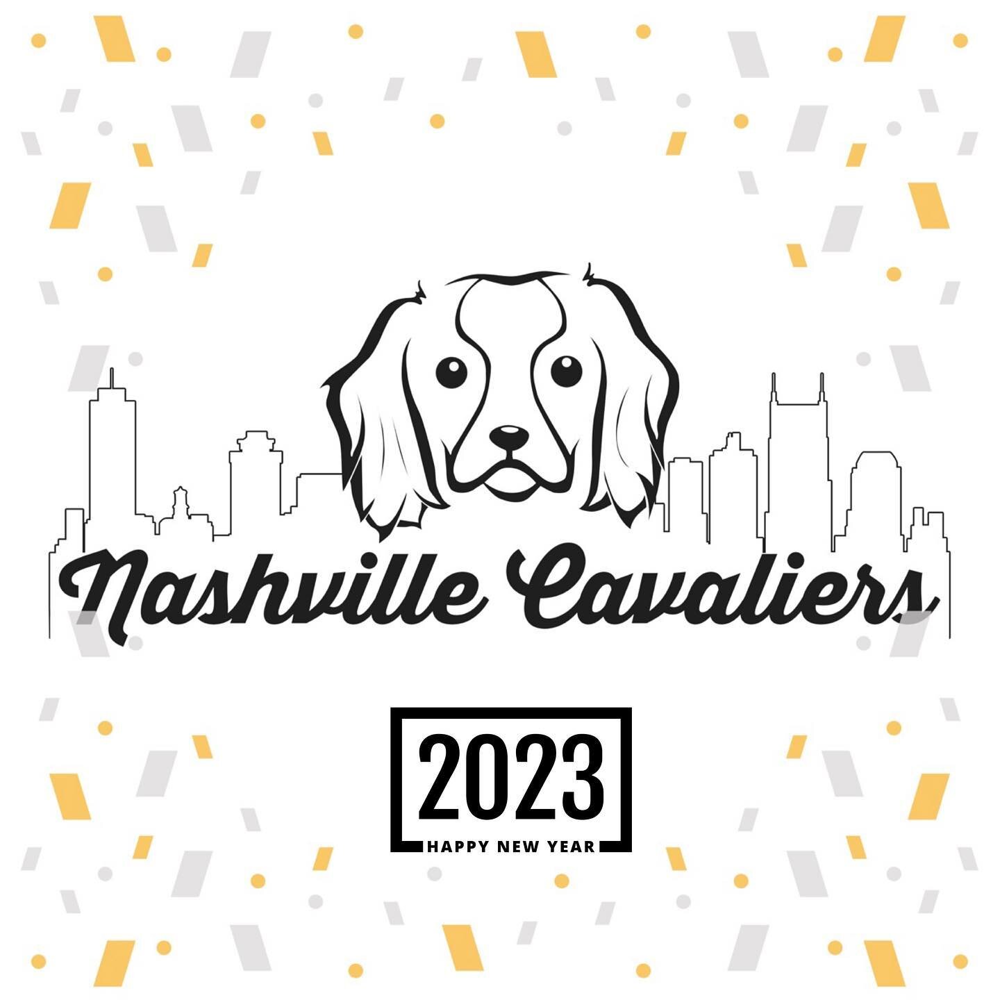 Happy 2️⃣0️⃣2️⃣3️⃣ pals! 🐶🎉🥂 #nashvillecavaliers #happycavyear #2023