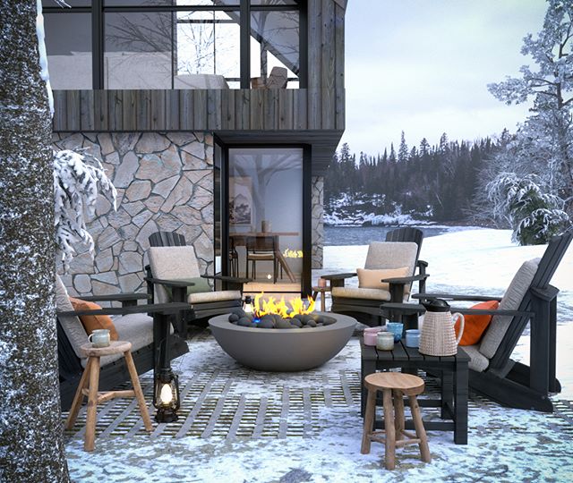 Making the cold outdoors a bit more inviting with this Kratos fire pit environment render for our friends @studionisho #3drender #firepit #archviz&nbsp;#archidesign&nbsp;#archiconcept #renderbox #maxon&nbsp;#octane3d&nbsp;#octanerender&nbsp;#cinema4d
