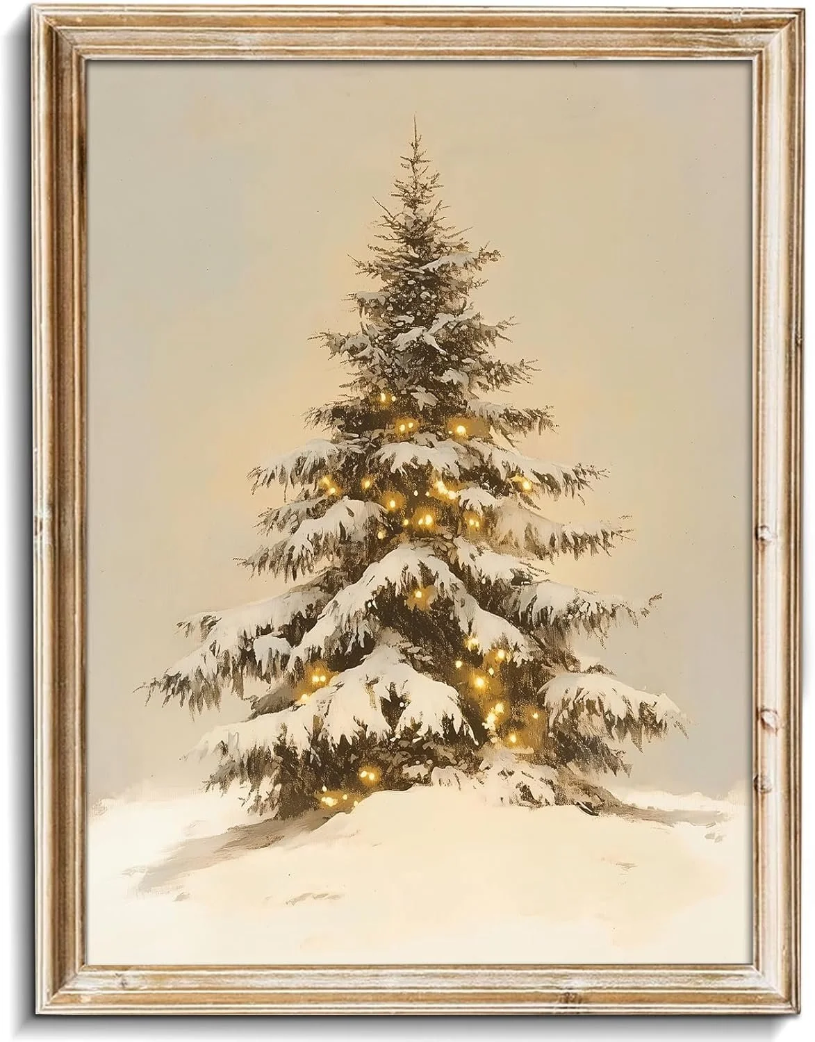 Snowy Christmas Tree Print