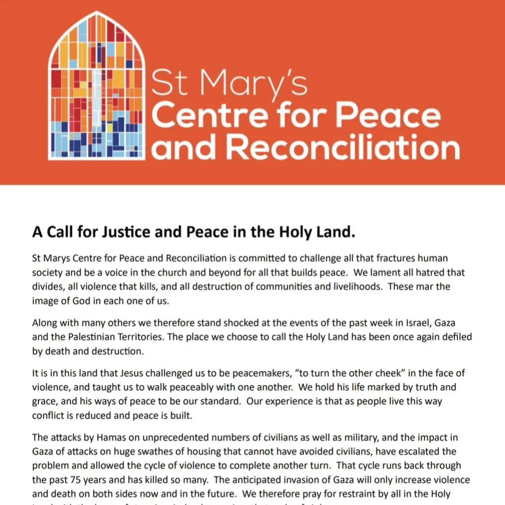 A Call for Justice and Peace in the Holy Land