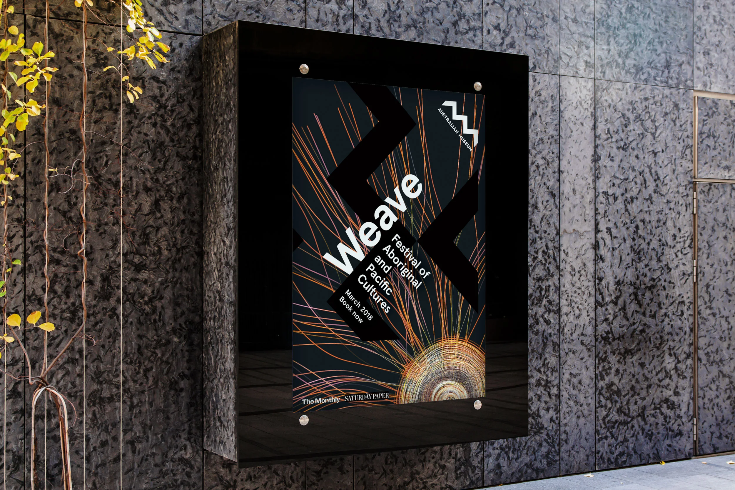 Weave: Festival of Aboriginal and Pacific Cultures consisted of a series of exhibitions, talks, workshops and drop-in activities, with respected Elders, talented artisans and community groups. 