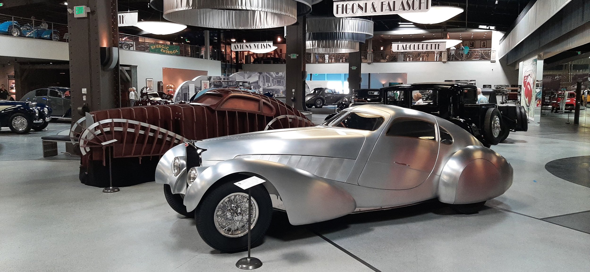 12-Stunning design for the Type 64 Bugatti chassis with its styling buck behind it.jpg