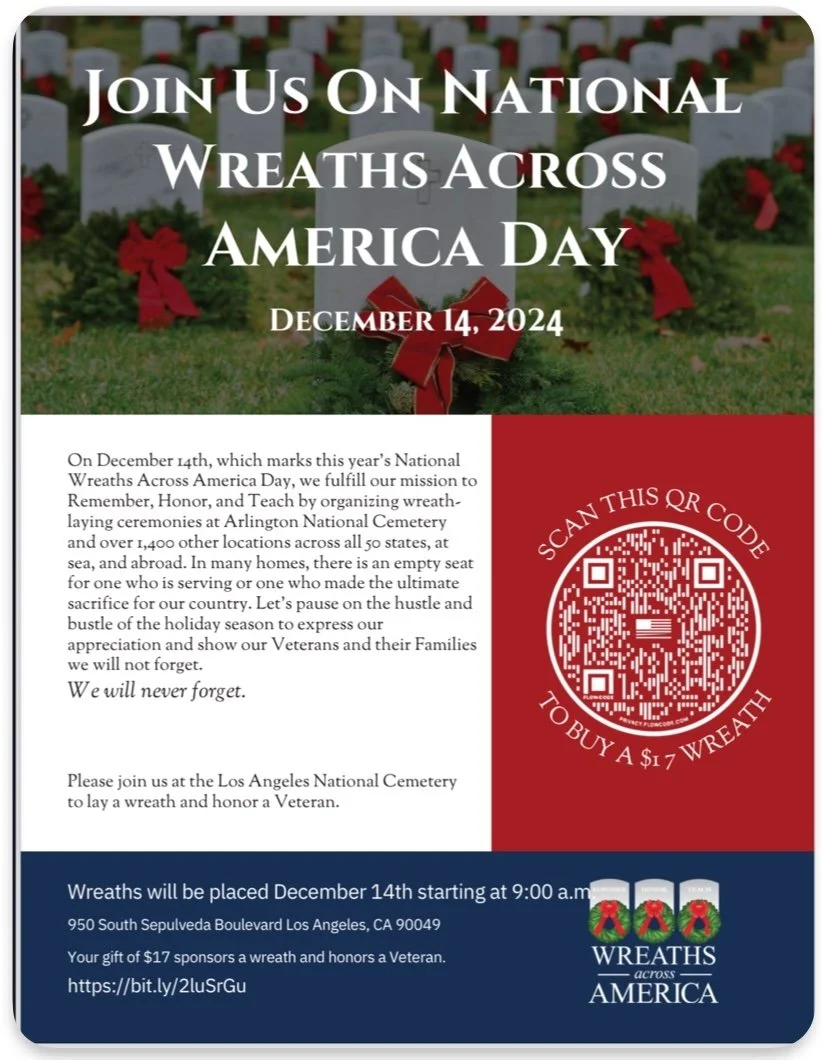 Wreaths Across America Day at Los Angeles National Cemetery
