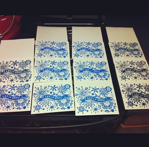 Greeting card created as an example for a workshop I taught