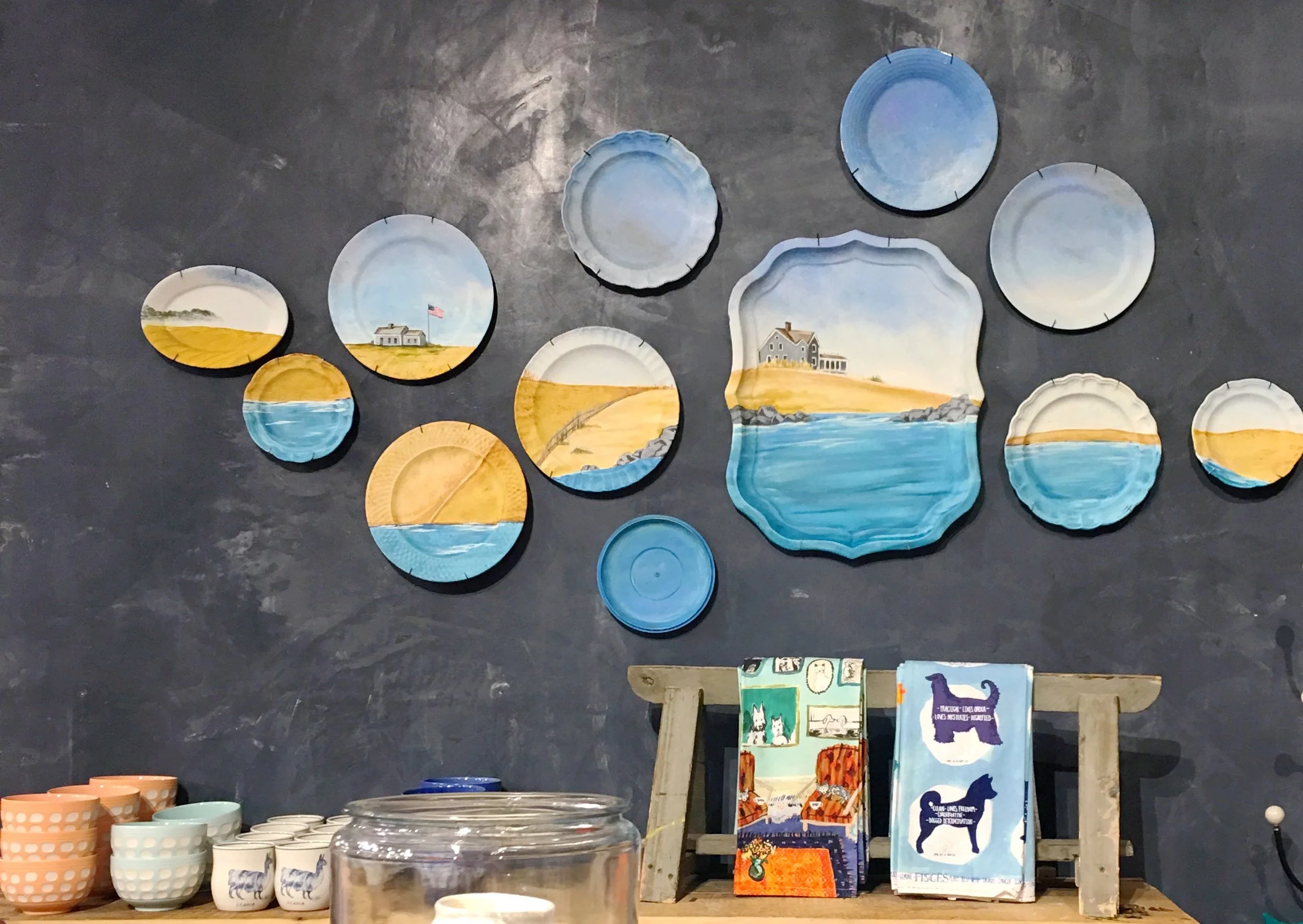 Beach Scene plates
