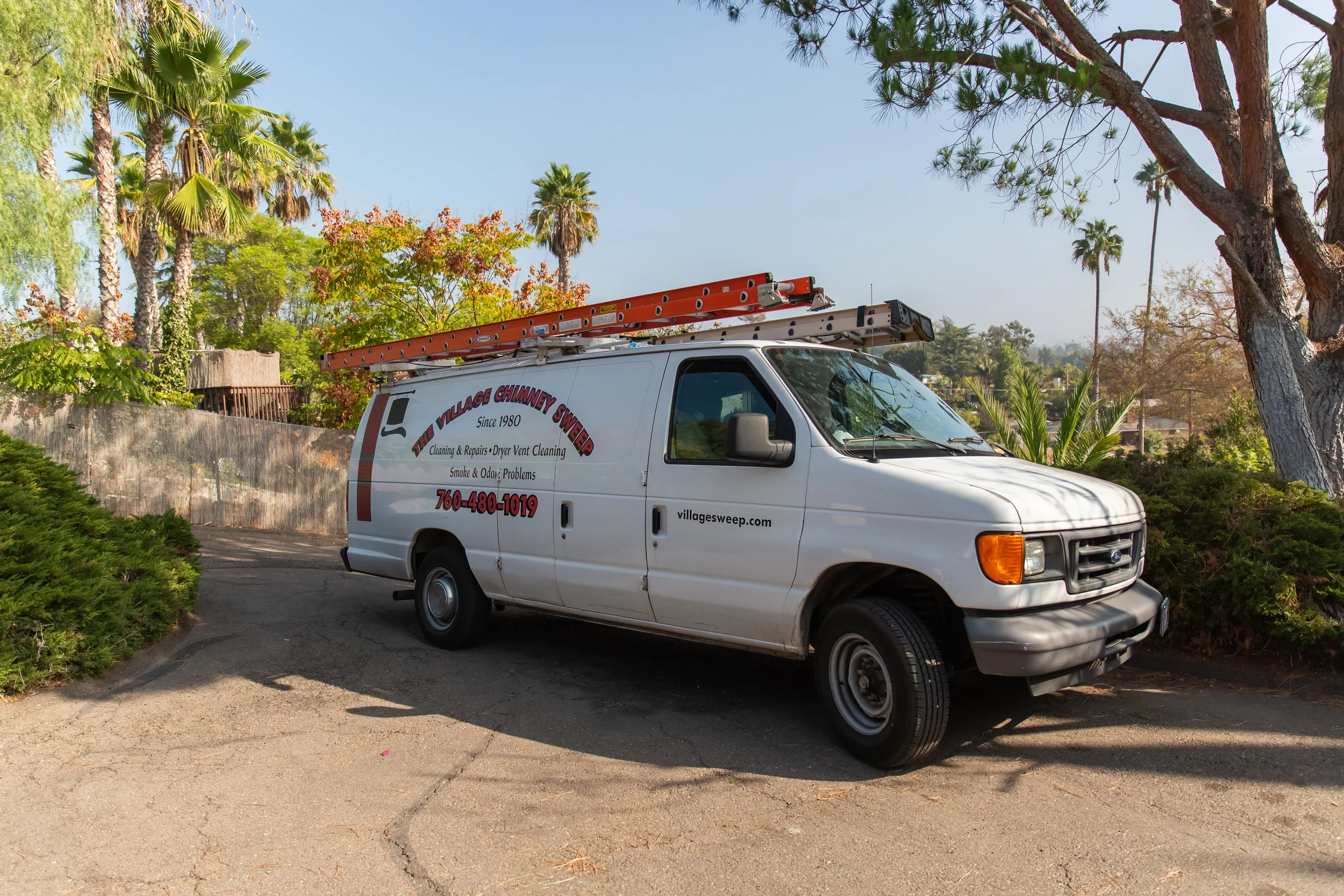 village chimney sweep van