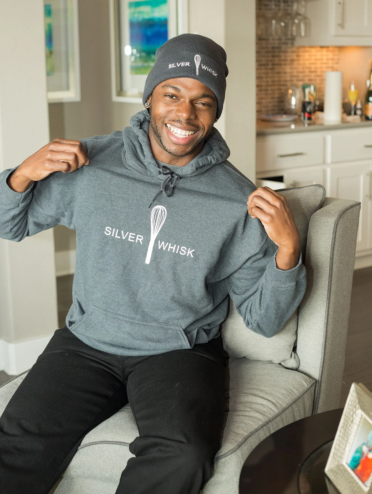 Silver Whisk Hoodie: Unisex