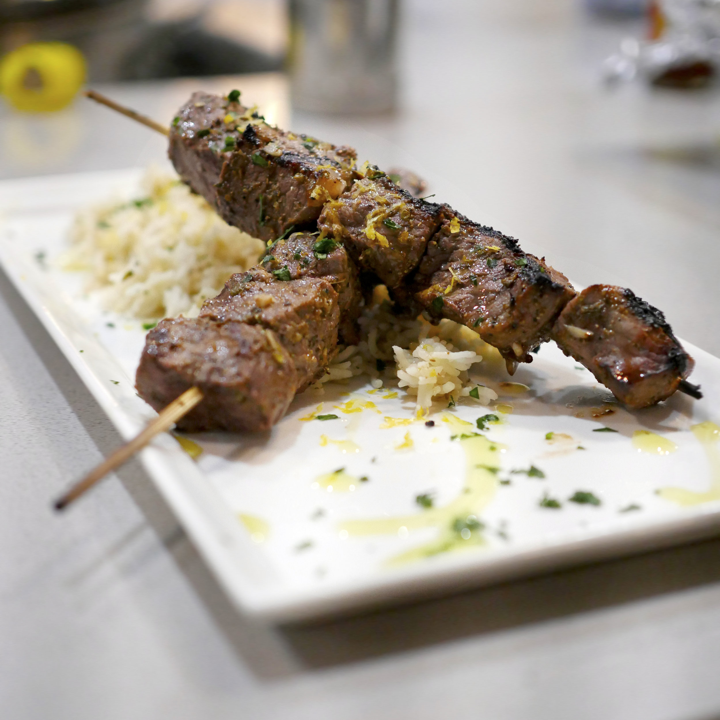 SOUVLAKI + LEMON RICE