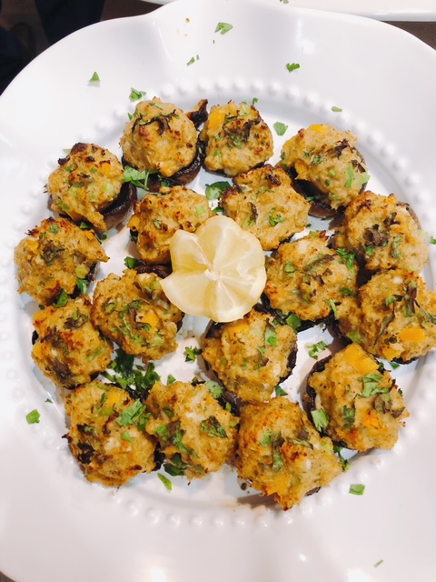 CRAB STUFFED MUSHROOMS