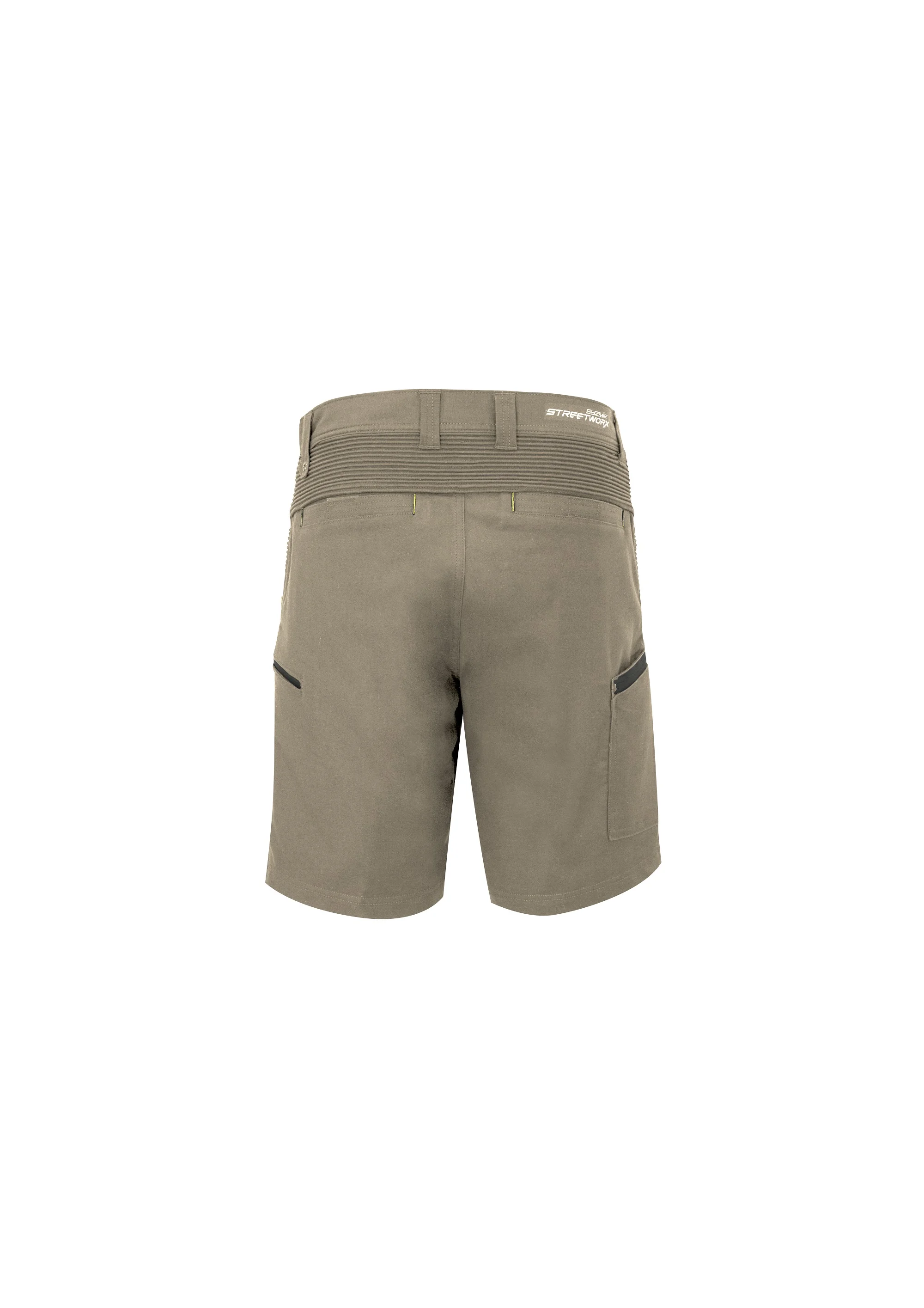 Buy workwear - Men's Streetworx Stretch Short by Syzmik khaki back