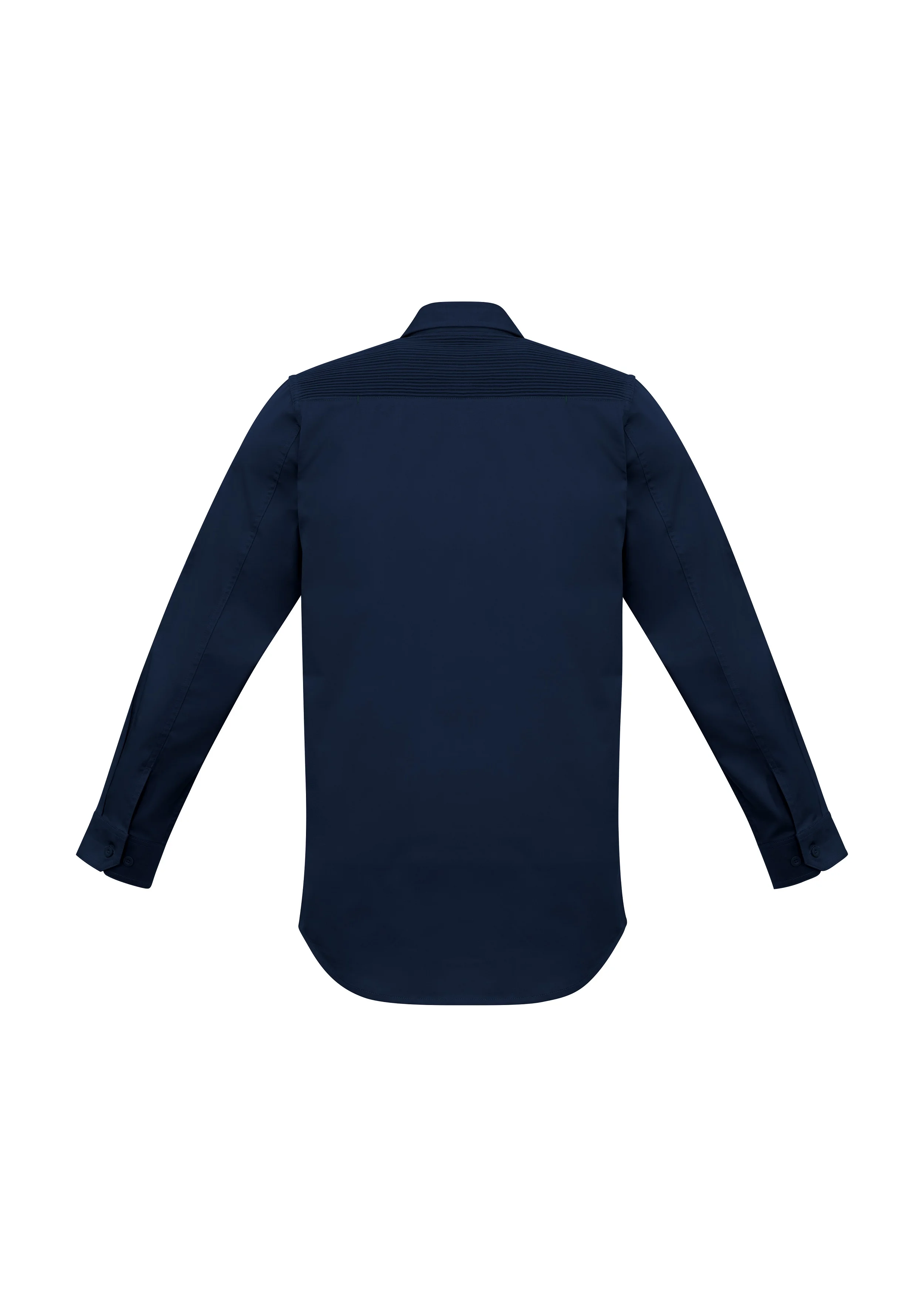 Buy workwear - Men's Streetworx Long Sleeve Stretch Shirt by Syzmik navy back