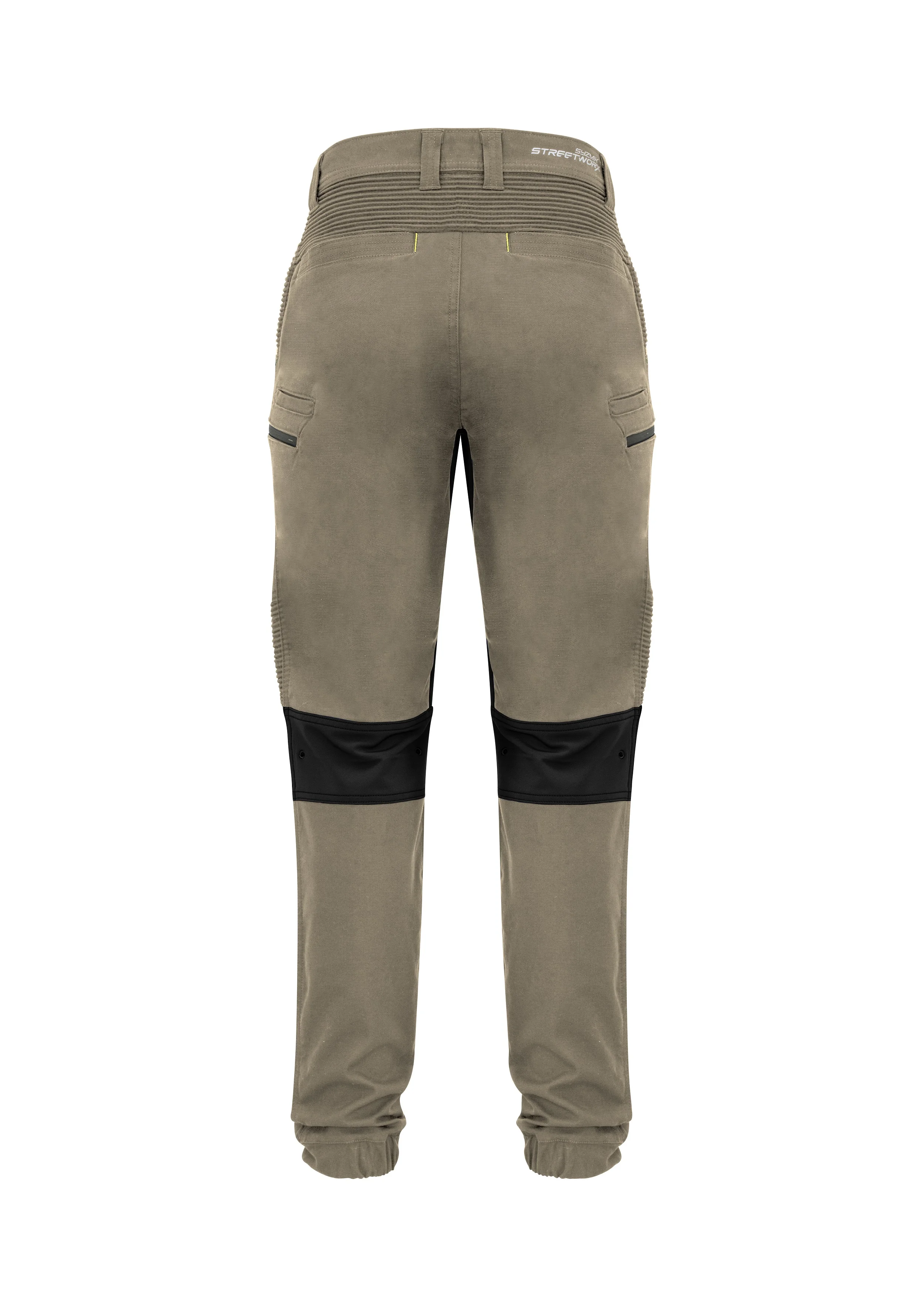 Buy workwear - Men's Syzmik Streetworx Stretch Pant khaki pictured from behind