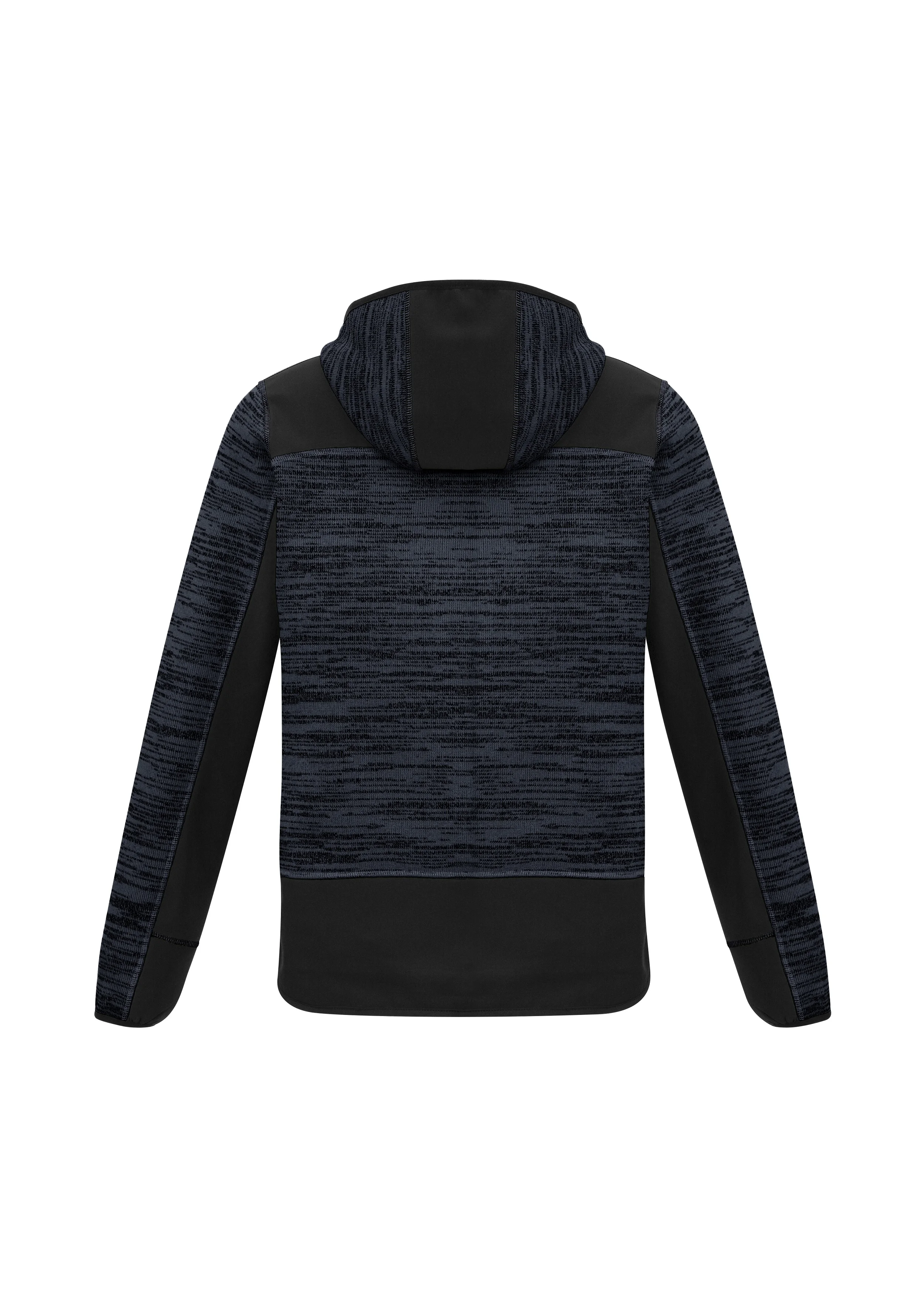 Buy workwear - Syzmik Unisex Streetworx Reinforced Knit Hoodie gunmetal/black back