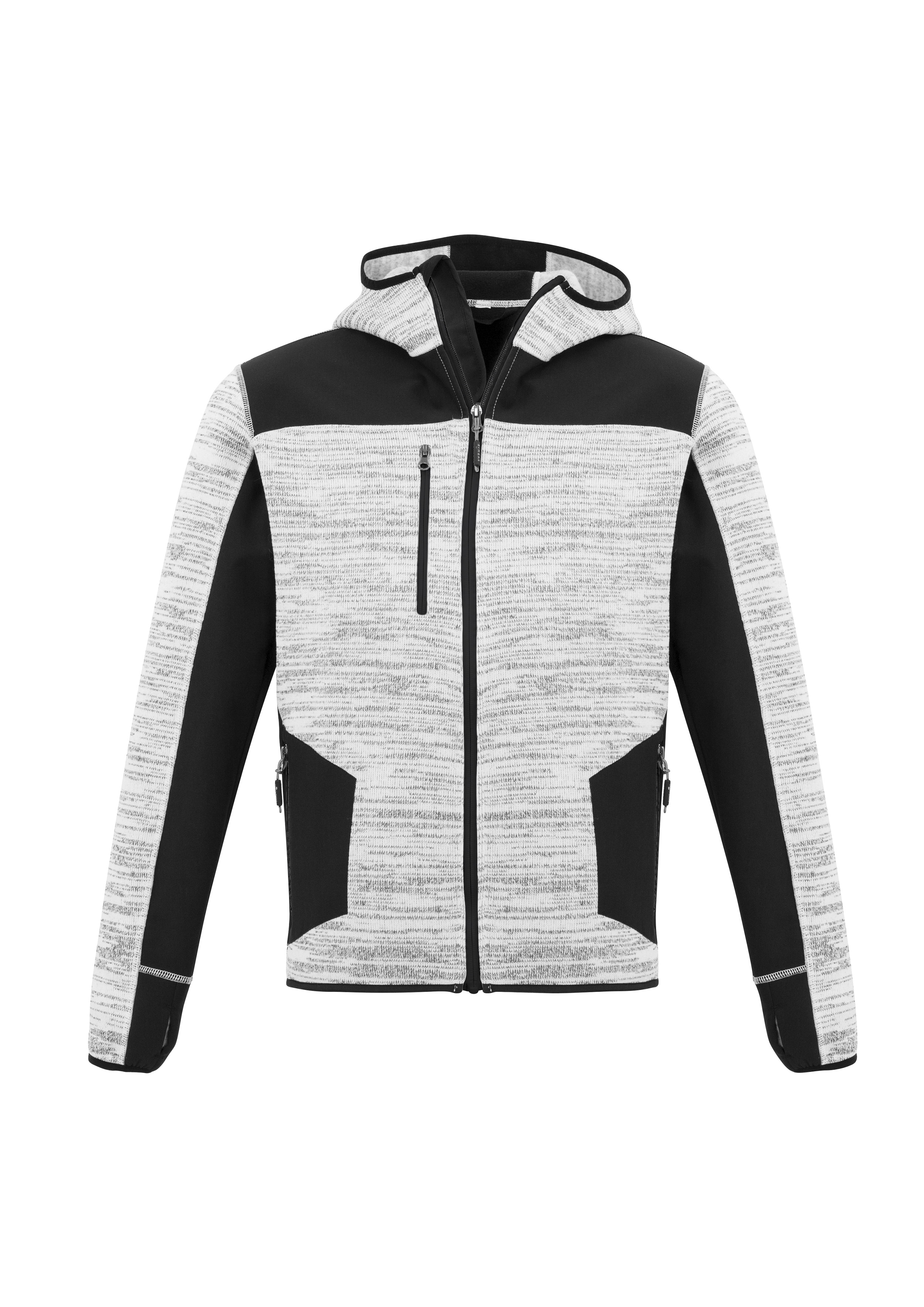 Buy workwear - Syzmik Unisex Streetworx Reinforced Knit Hoodie grey/black