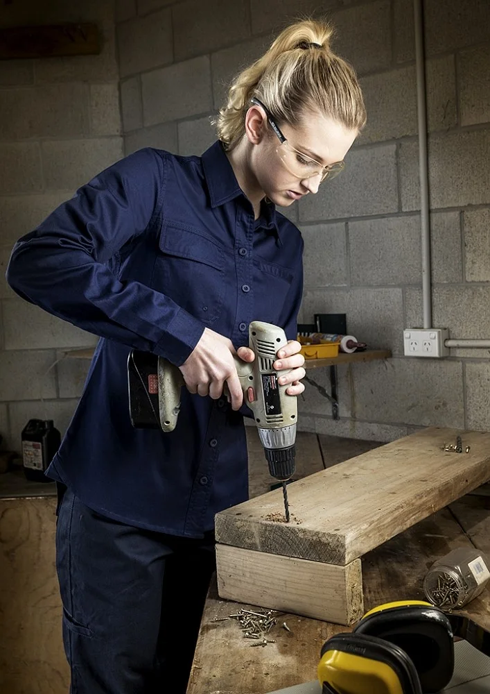 Syzmik Womens Lightweight Tradie Long Sleeve Shirt - main.jpg