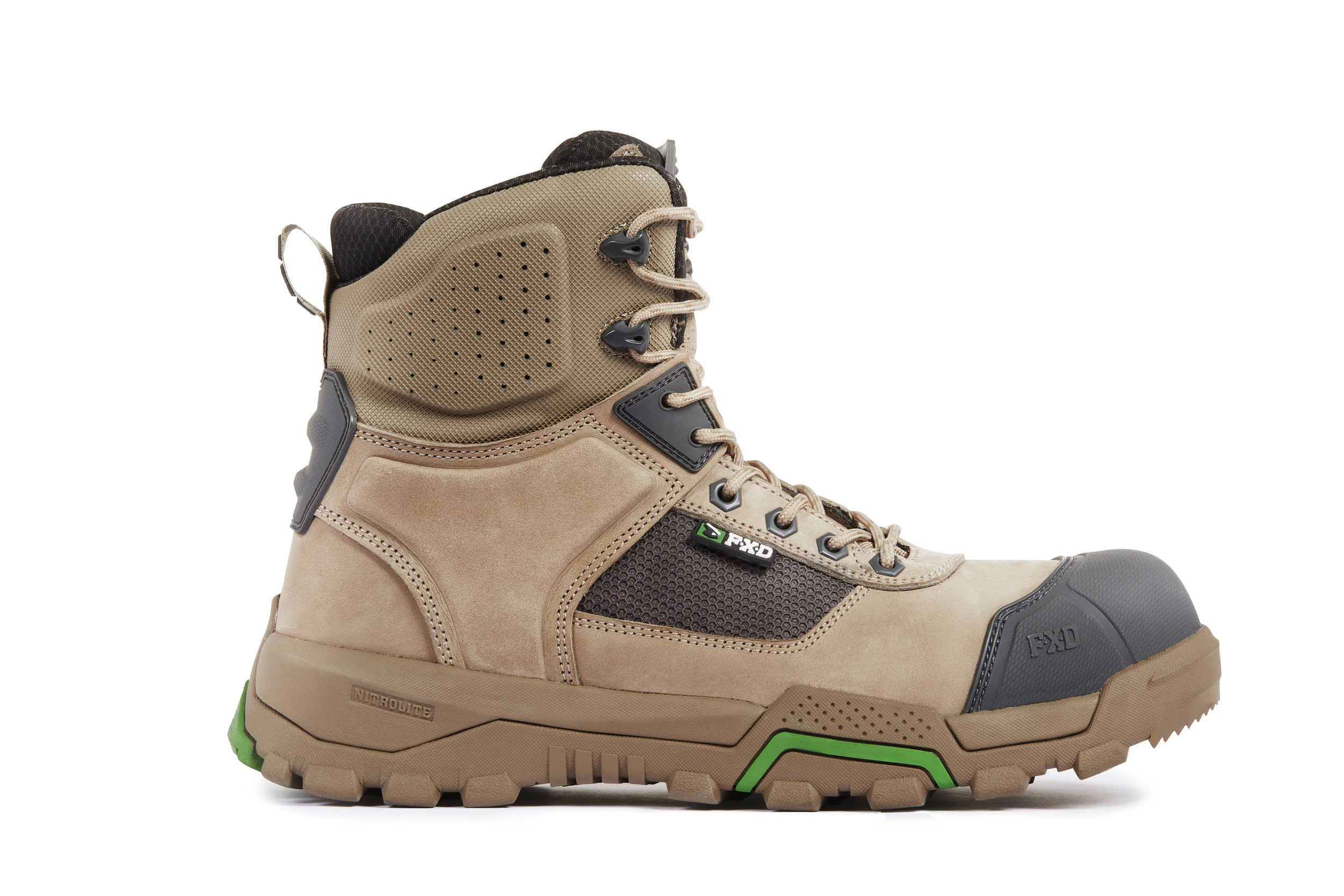 FXD WB-1 Work boots (Stone side view)