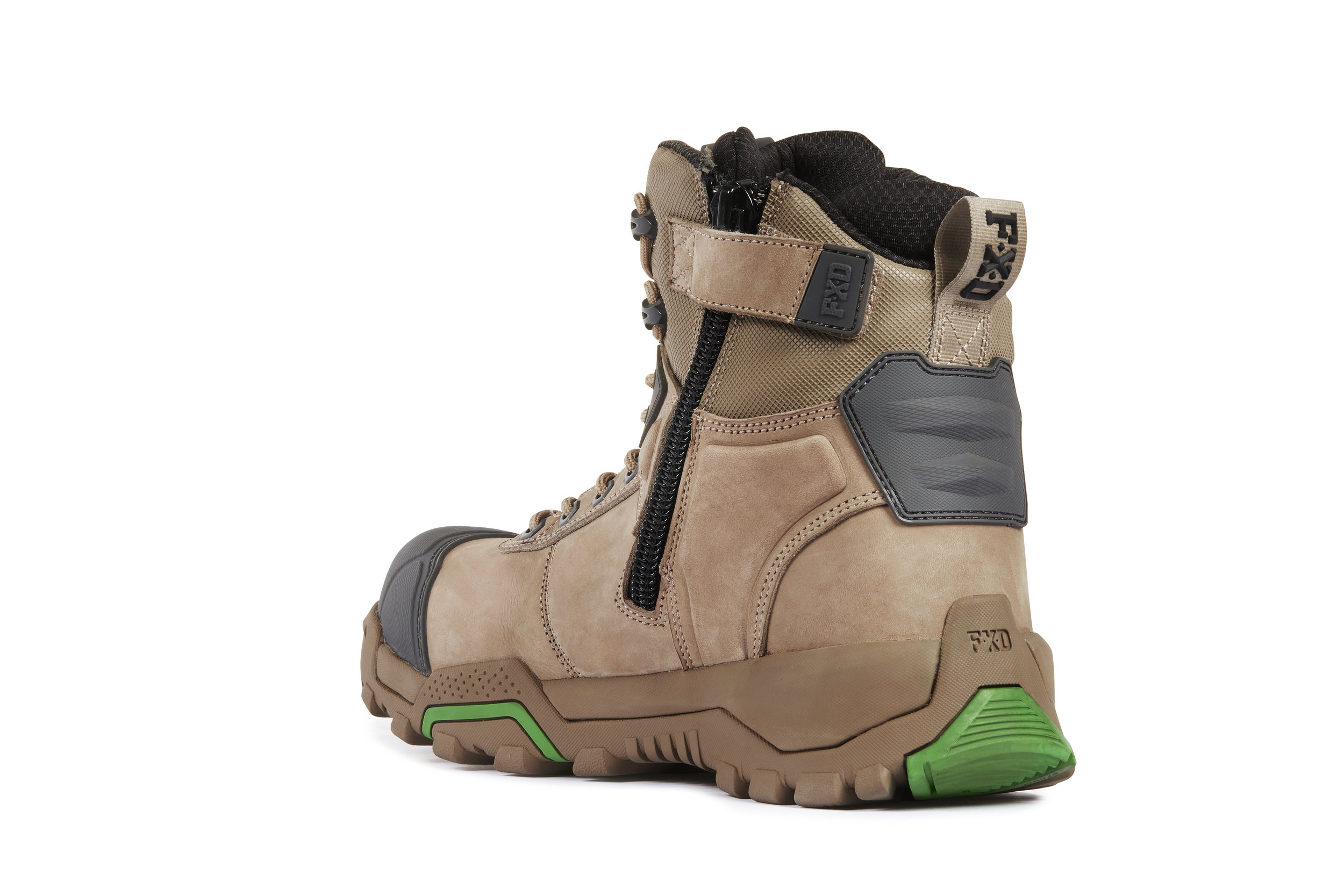 FXD WB-1 work boots (Stone front view)