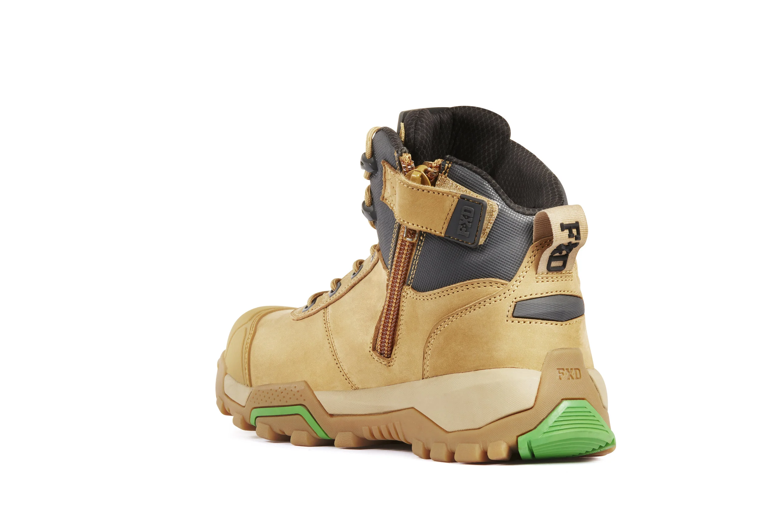 FXD WB-2 work boots (Wheat rear view)